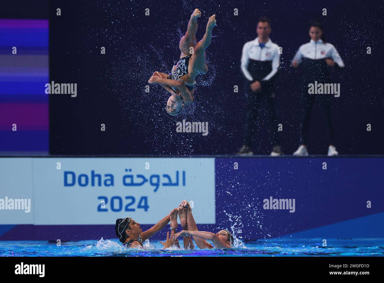 Doha, Qatar. 4th Feb, 2024. United States team group (USA) Artistic