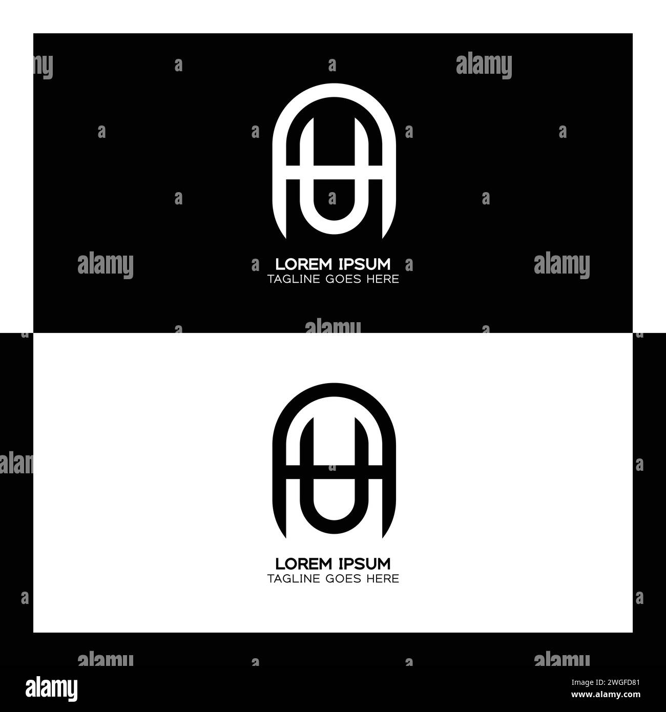 Letter au logo hires stock photography and images Alamy