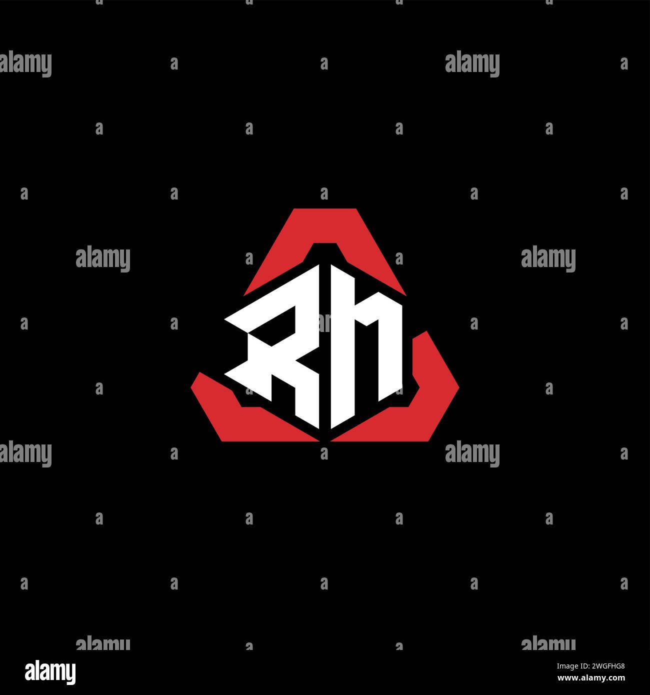 RM initial logo modern and futuristic concept for esport or gaming logo ...
