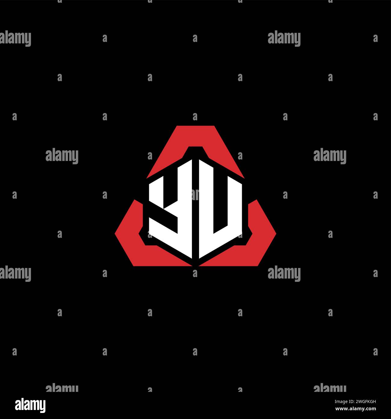 YV initial logo modern and futuristic concept for esport or gaming logo Stock Vector