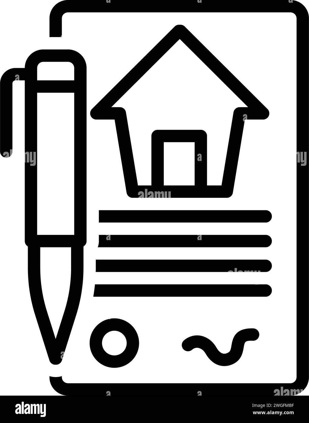 Icon for lease,agreement Stock Vector Image & Art - Alamy