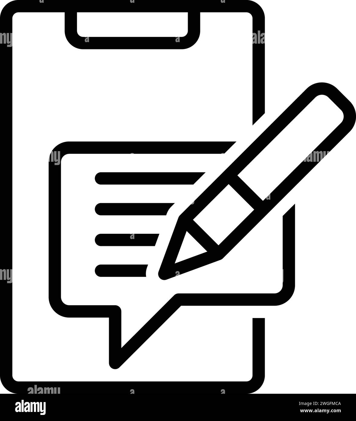 Icon for annotated,message Stock Vector Image & Art - Alamy image.