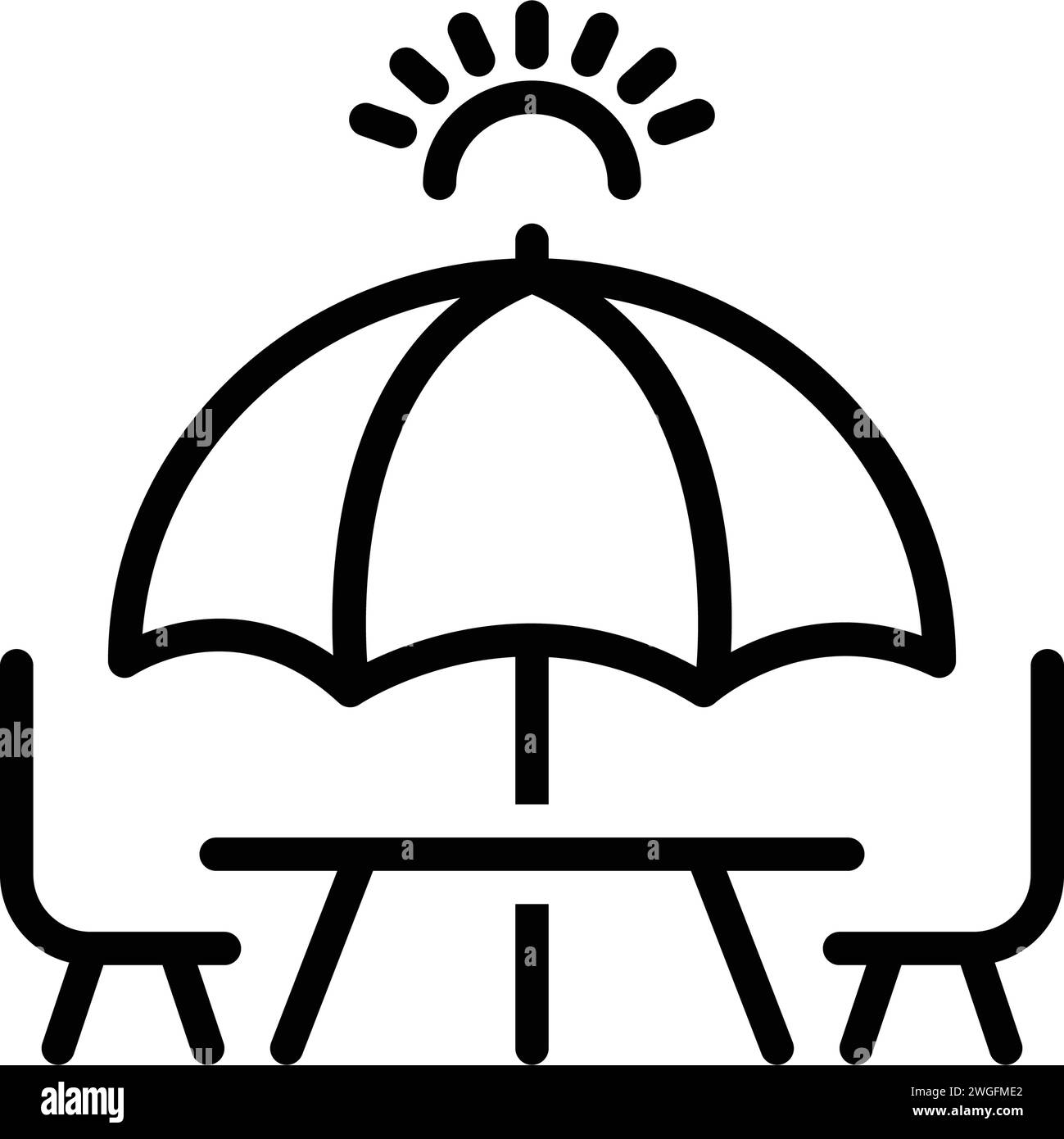 Terrace deck chair Stock Vector Images - Alamy