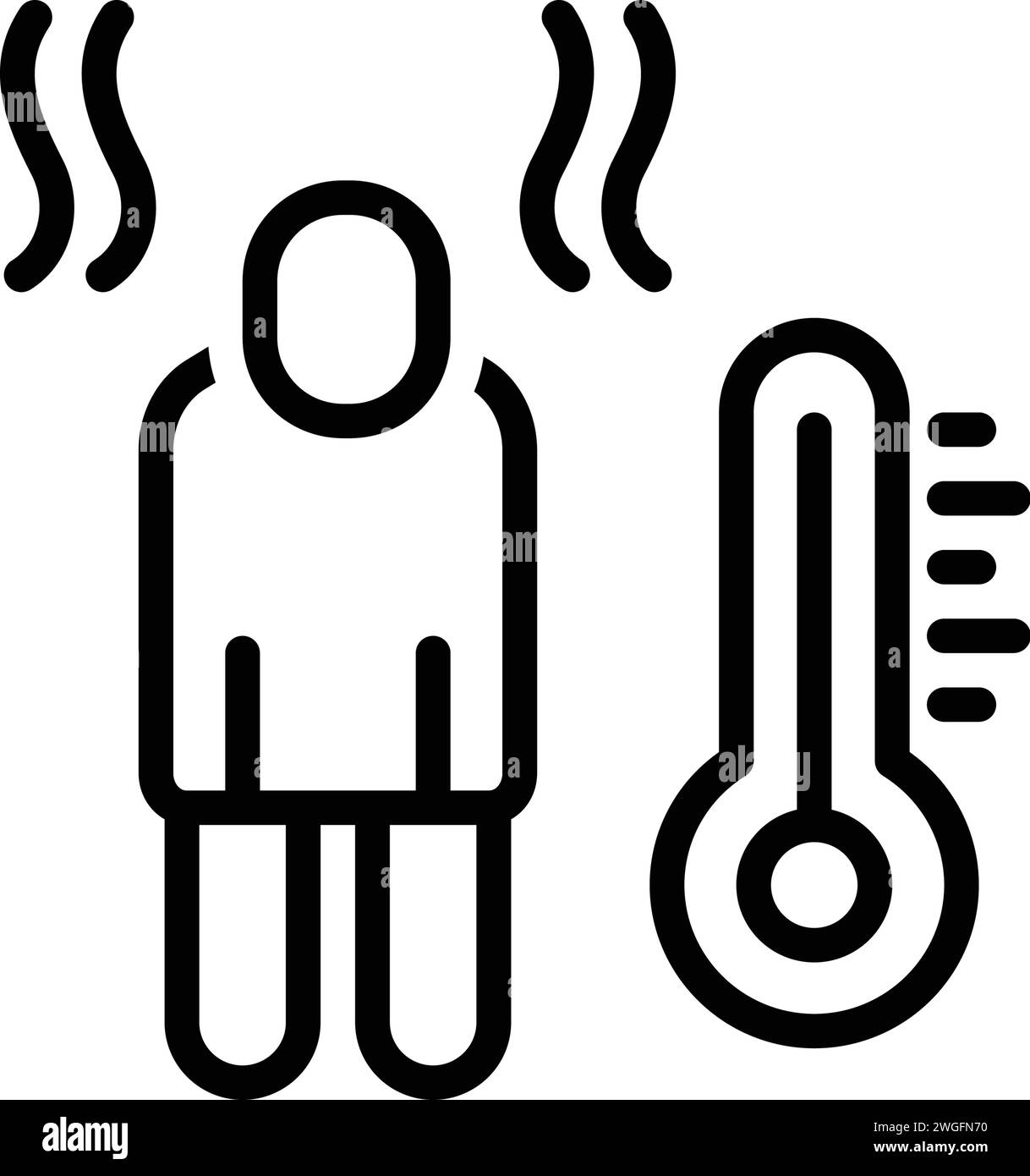 Icon for fever,high Stock Vector Image & Art - Alamy