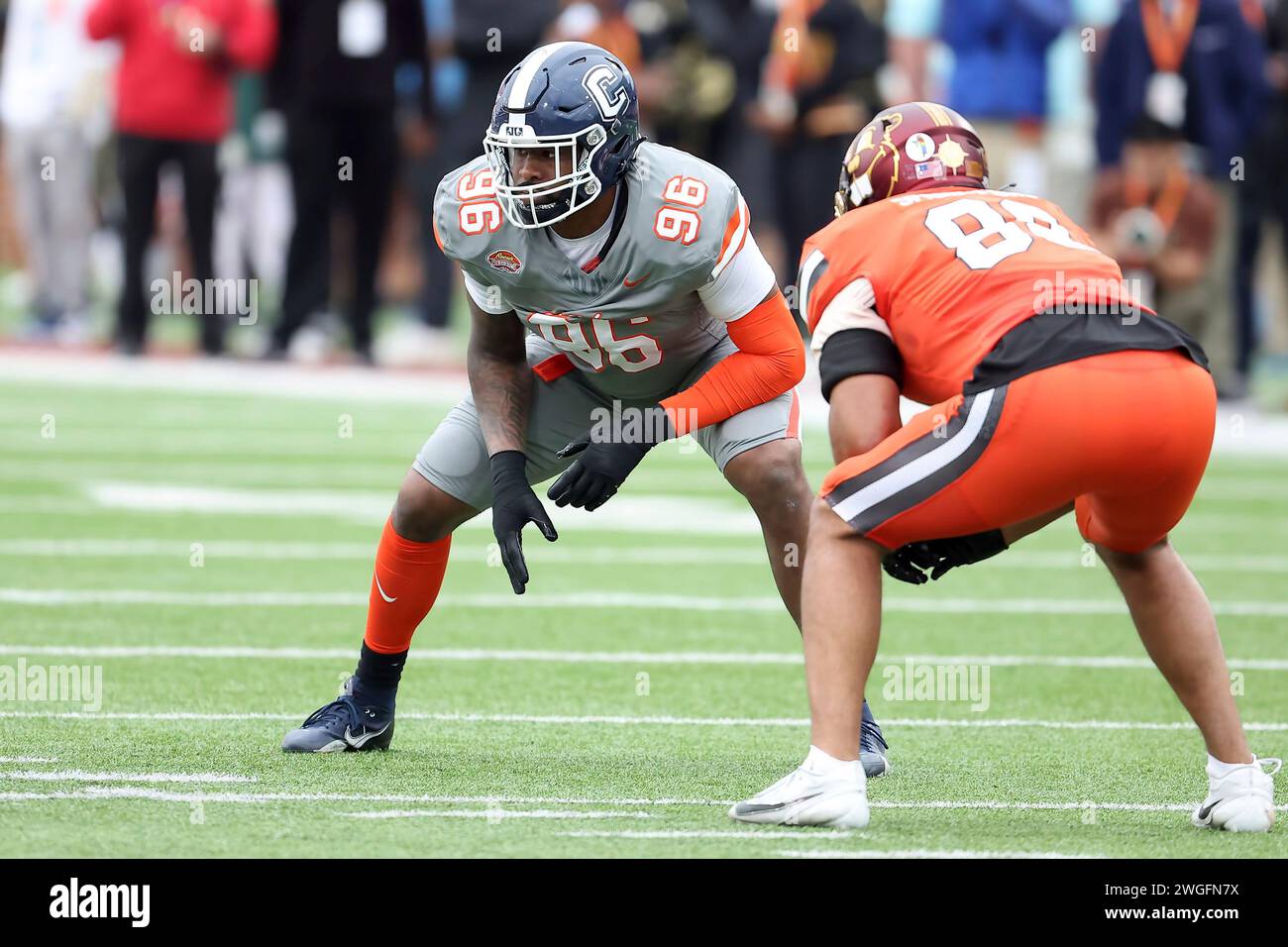 MOBILE, AL FEBRUARY 03 American defensive lineman Eric Watts of