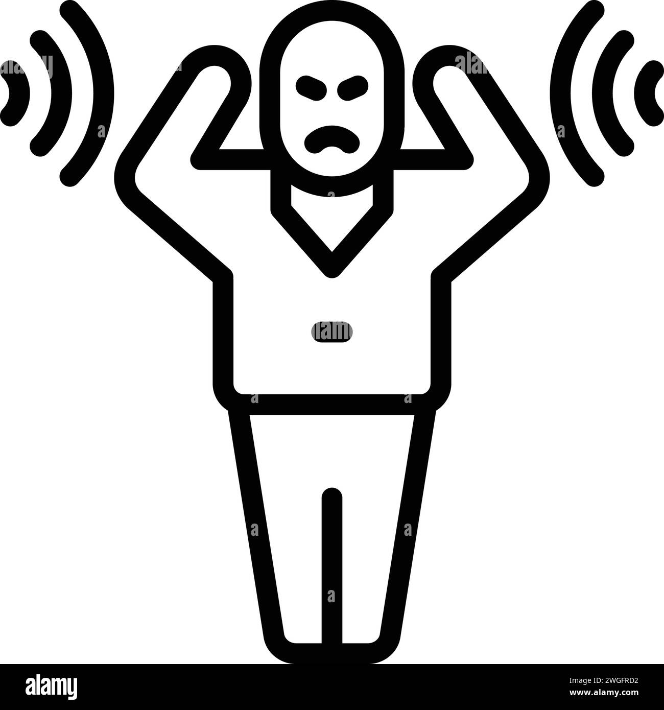 Noise disturbance illustration Stock Vector Images Alamy