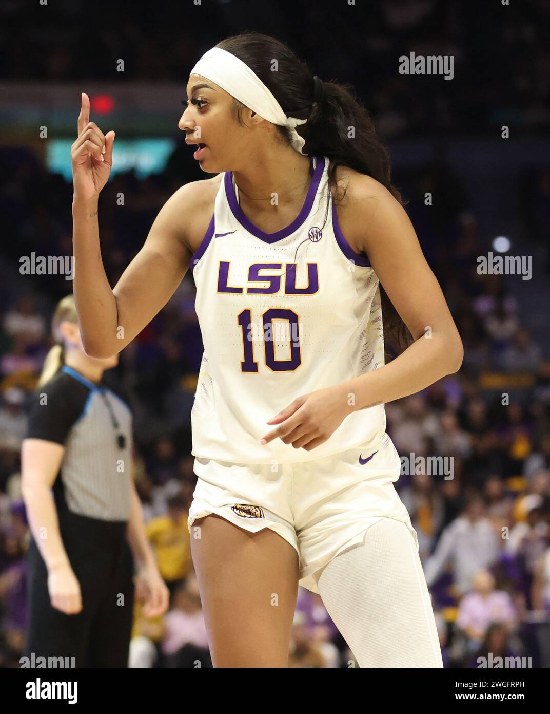 Baton Rouge, USA. 04th Feb, 2024. LSU Lady Tigers forward Angel Reese ...