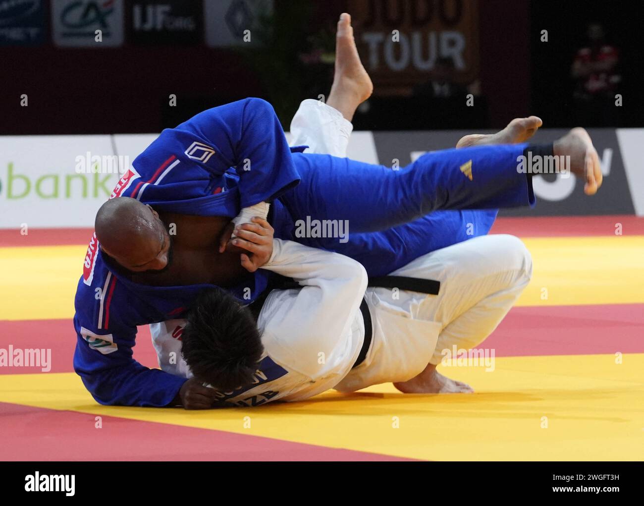 Teddy Riner of France and Yusupov Alisher of, Uzbekistan. , . IJF Judo ...