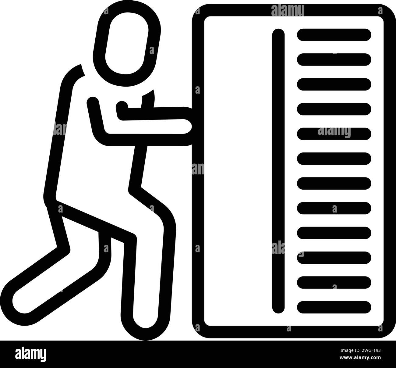 Icon for pushing,shove Stock Vector Image & Art Alamy