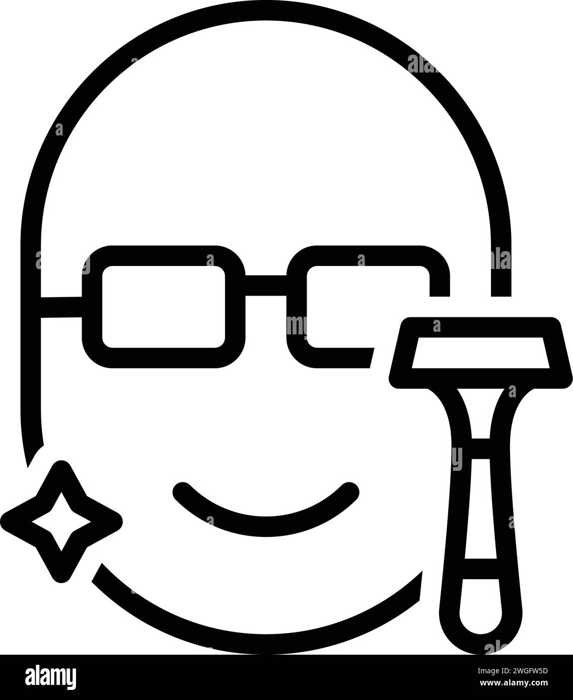 Icon for shaved,razor Stock Vector Image & Art - Alamy