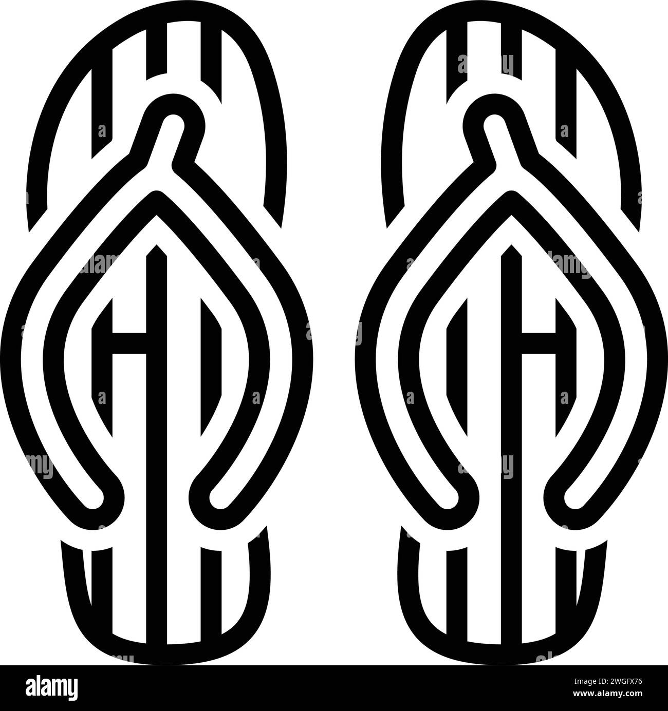 Icon for thongs,slipper Stock Vector Image & Art - Alamy