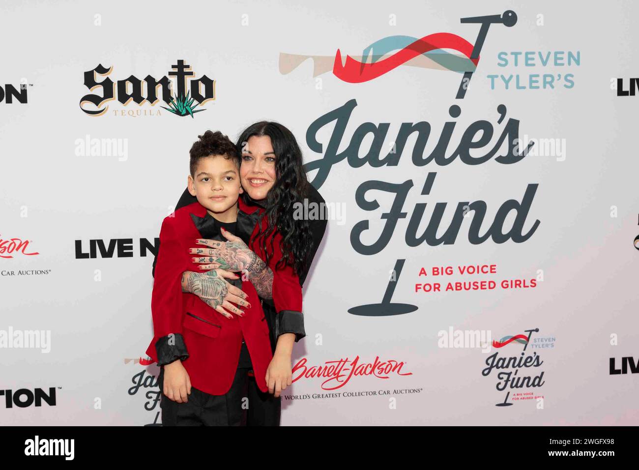 Los Angeles, USA. 04th Feb, 2024. Axton Joseph and Mia Tyler attend the