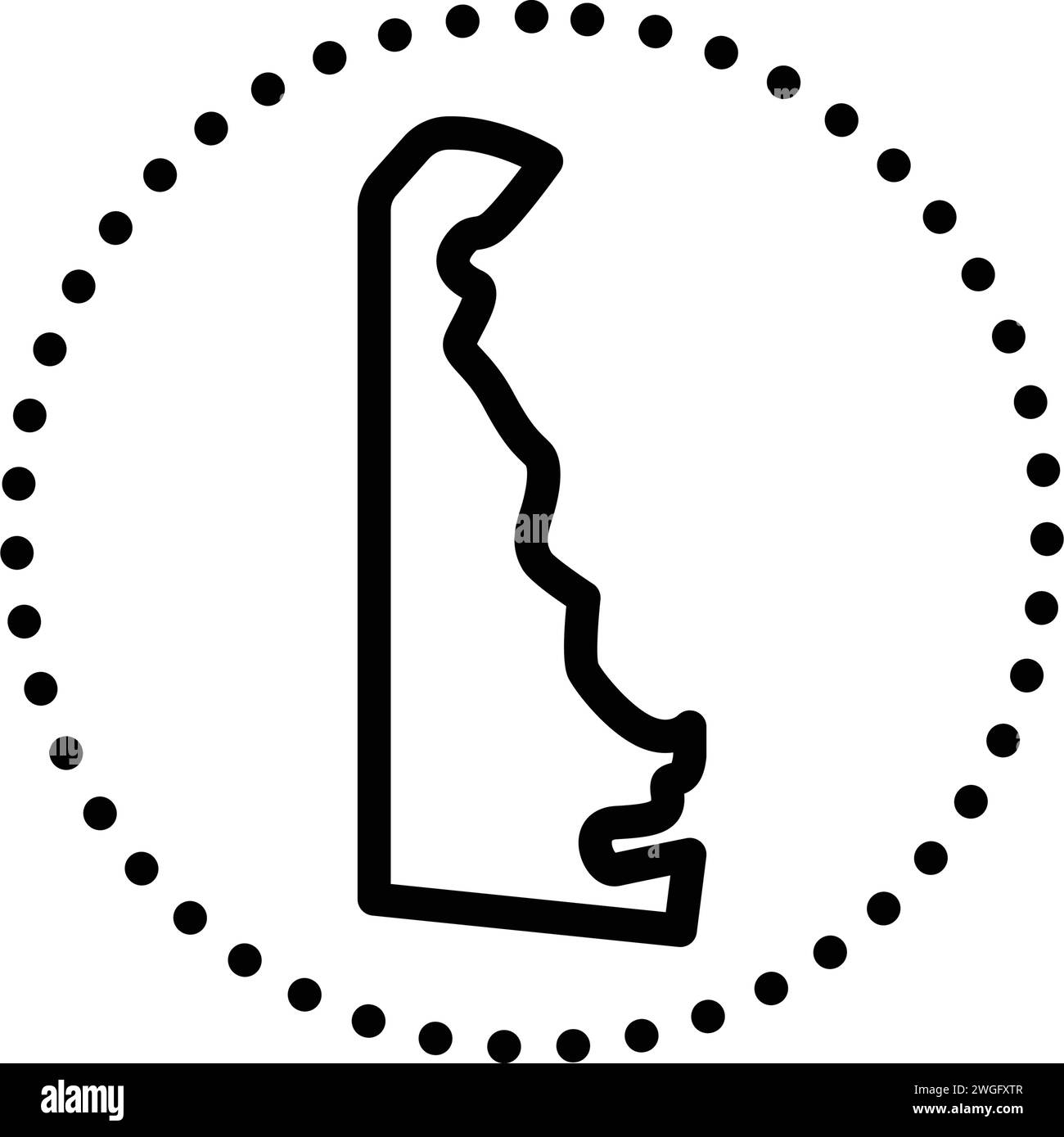 Delaware icon vector vectors hi-res stock photography and images - Alamy
