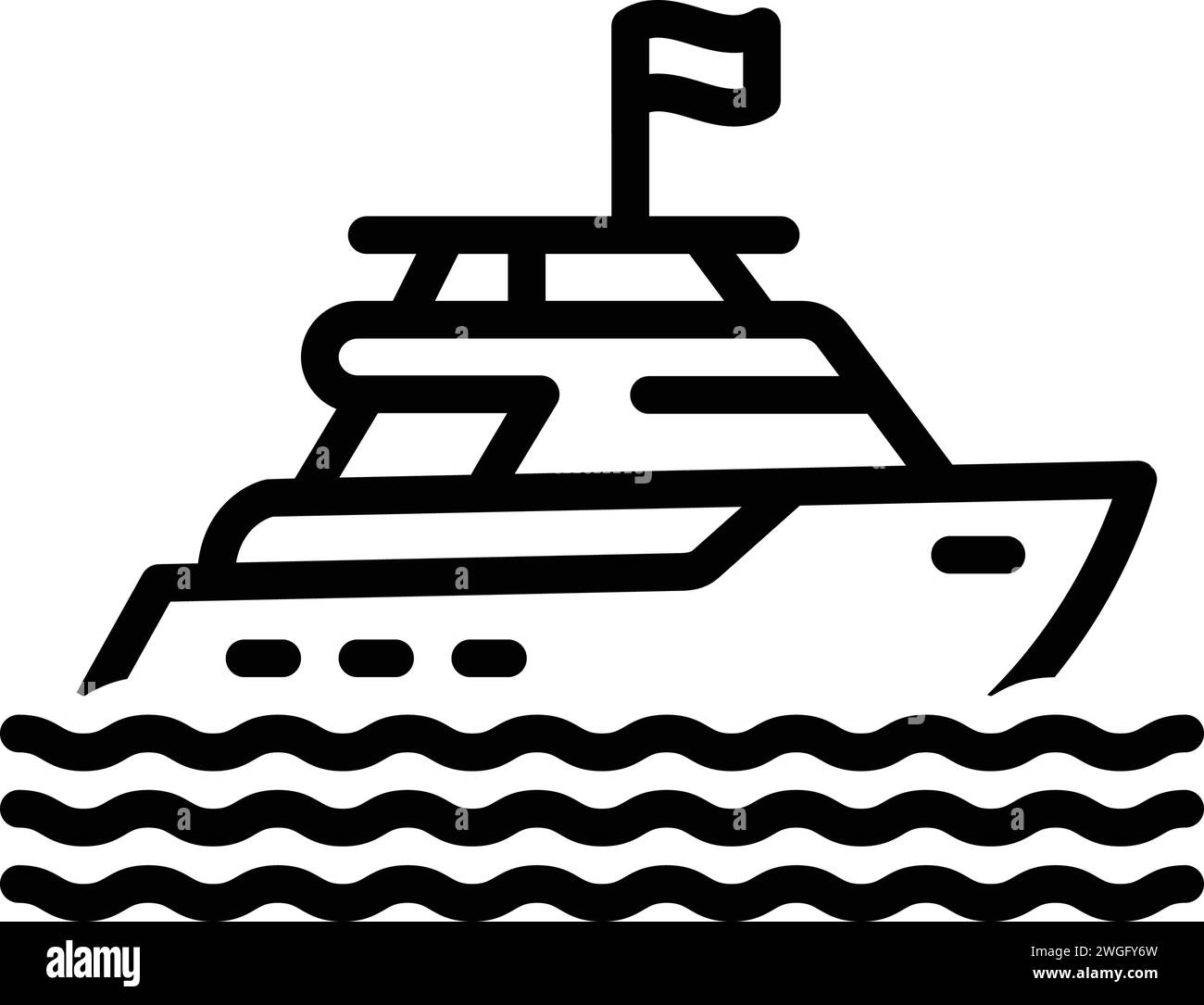 Icon for yacht,sailboat Stock Vector Image & Art - Alamy
