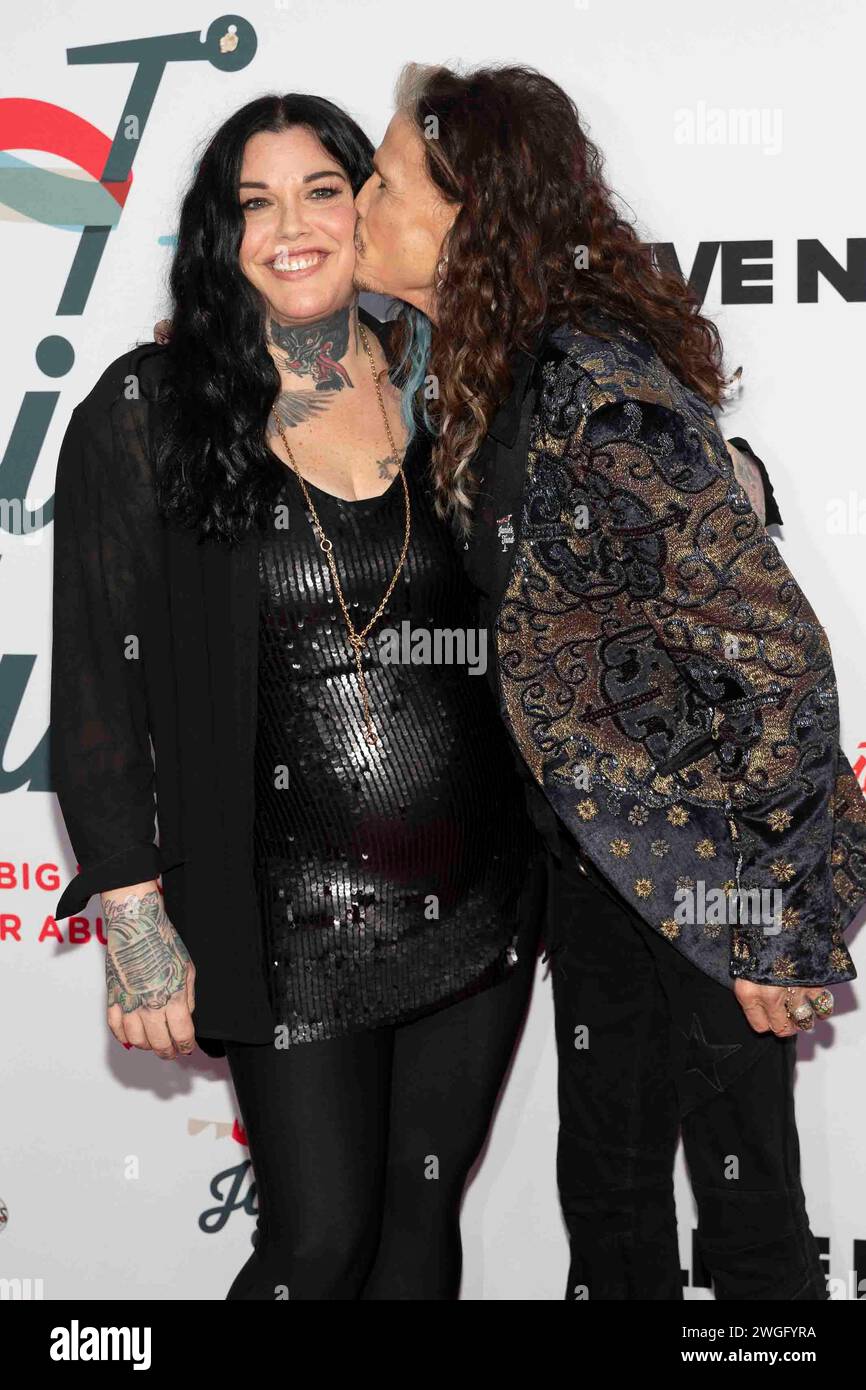 Los Angeles, USA. 04th Feb, 2024. Mia Tyler and Steven Tyler attend the