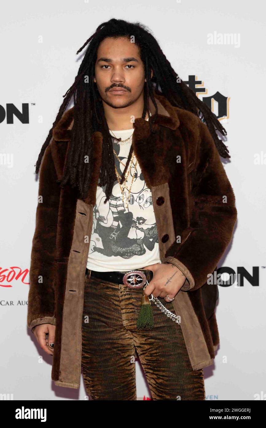 Los Angeles, USA. 04th Feb, 2024. Luka Sabbat attends the arrivals of the 5th Jam for Janie GRAMMY Awards Viewing Party Benefiting Steven Tyler's Janie's Fund at The Hollywood Palladium in Los Angeles, CA on February 4, 2024. (Photo by Corine Solberg/SipaUSA) Credit: Sipa USA/Alamy Live News Stock Photo