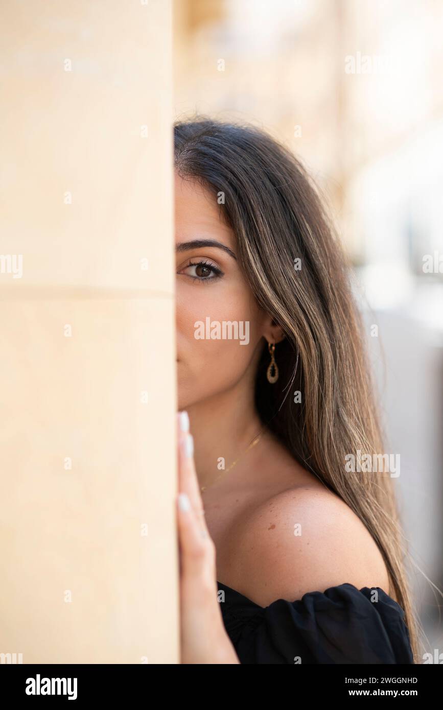 Closeup beautiful latina woman hi-res stock photography and images - Alamy