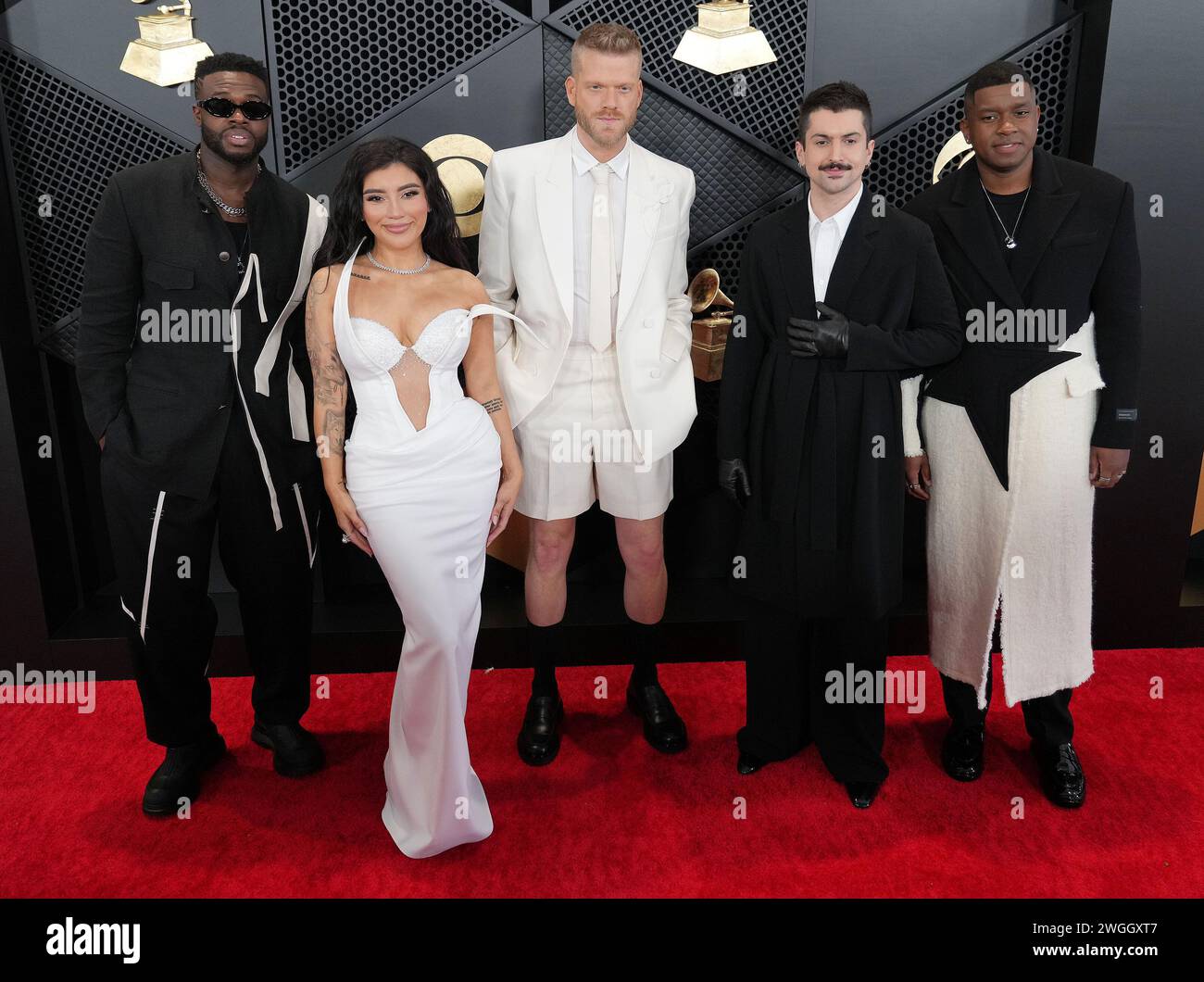 Los Angeles, USA. 04th Feb, 2025. Pentatonix arrives at the 66th Annual