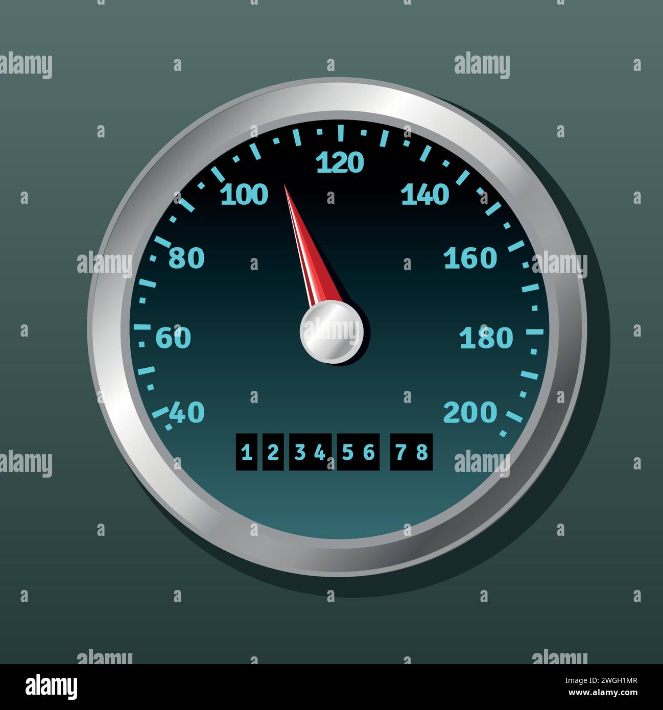 Speedometer speed. Fast driving by the driver Stock Vector Image & Art
