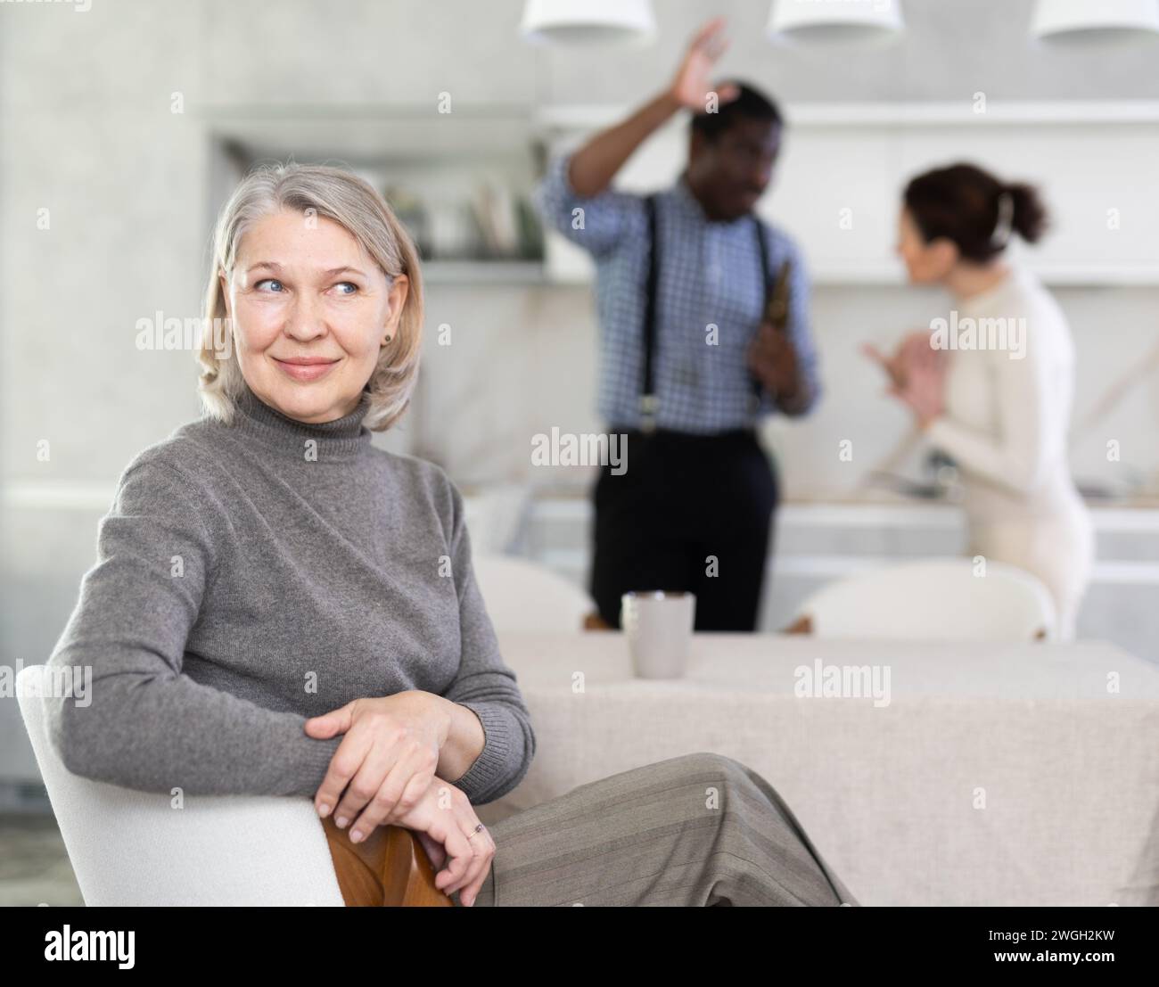 Elderly african couple stress hi-res stock photography and images - Alamy