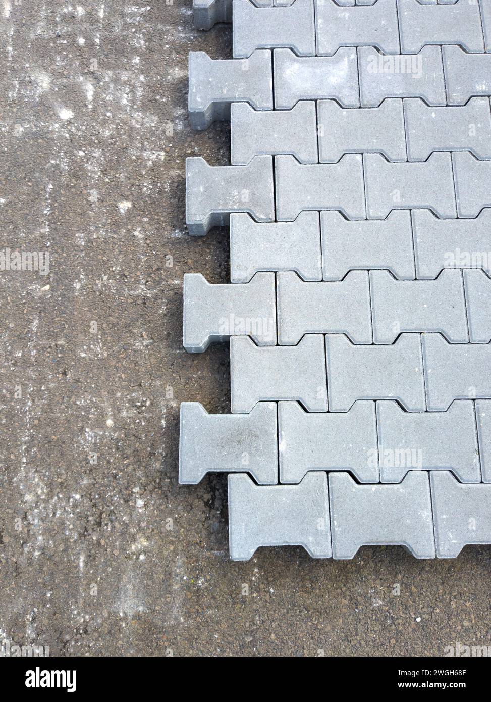 Interlocking concrete block pavement pavement stock photo alamy