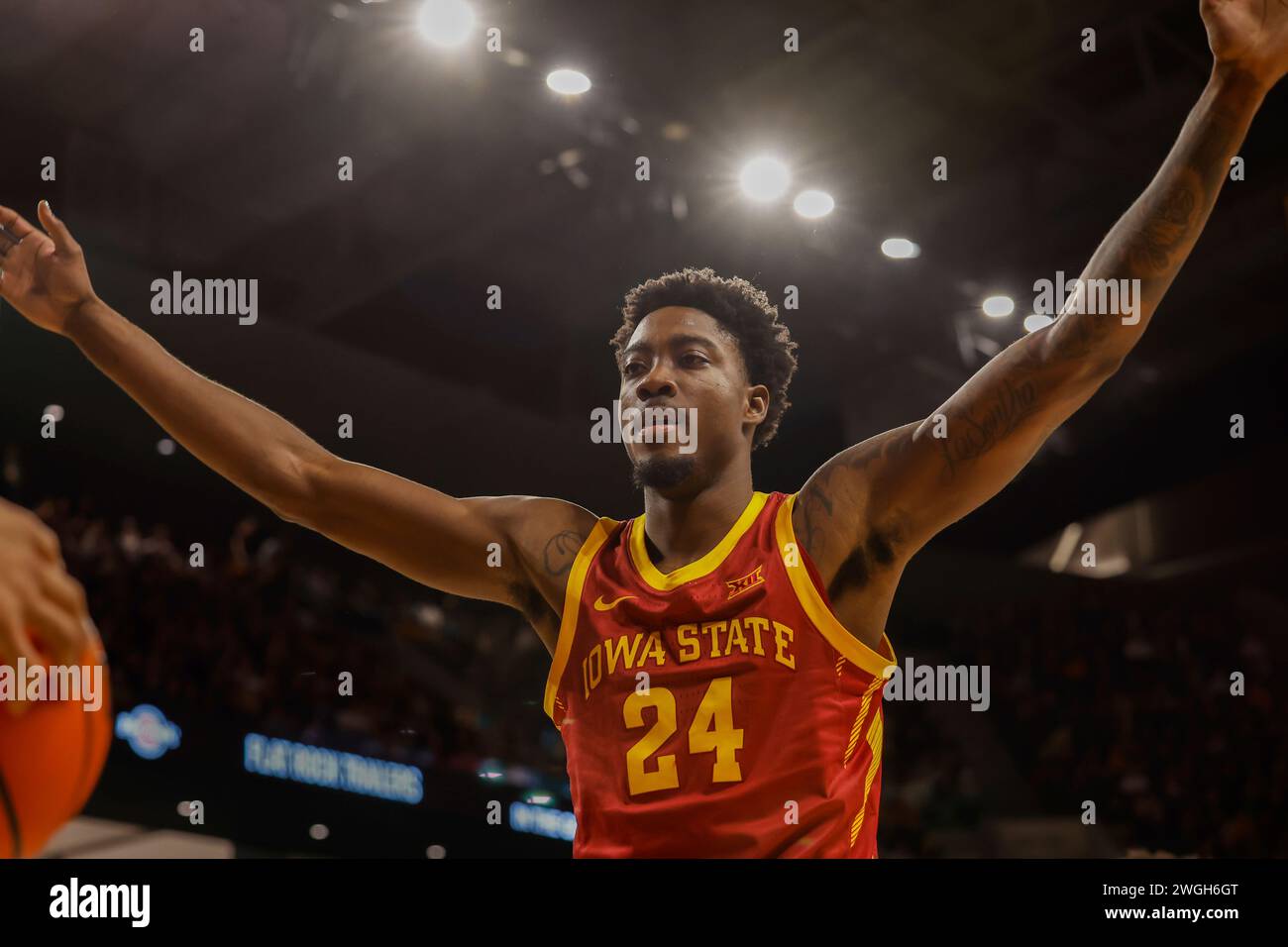 WACO, TX FEBRUARY 03 Iowa State Cyclones forward Hason Ward (24