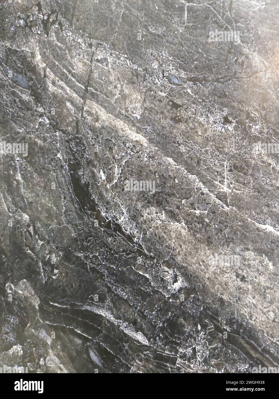 black marble block with white lines Stock Photo