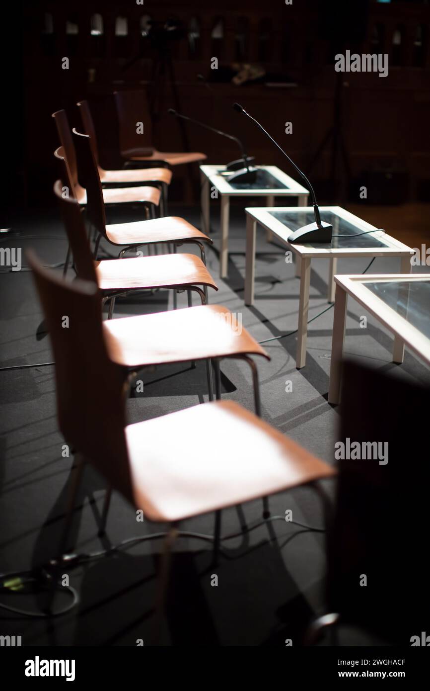 Panel and chairs hi-res stock photography and images - Alamy