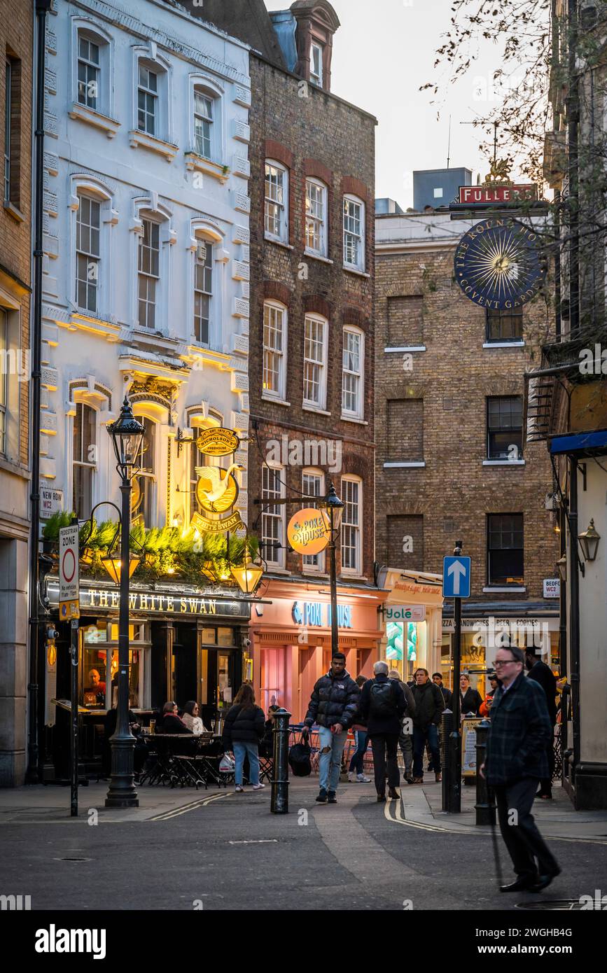 Charming street in Covent Garden, London, England, UK Stock Photo