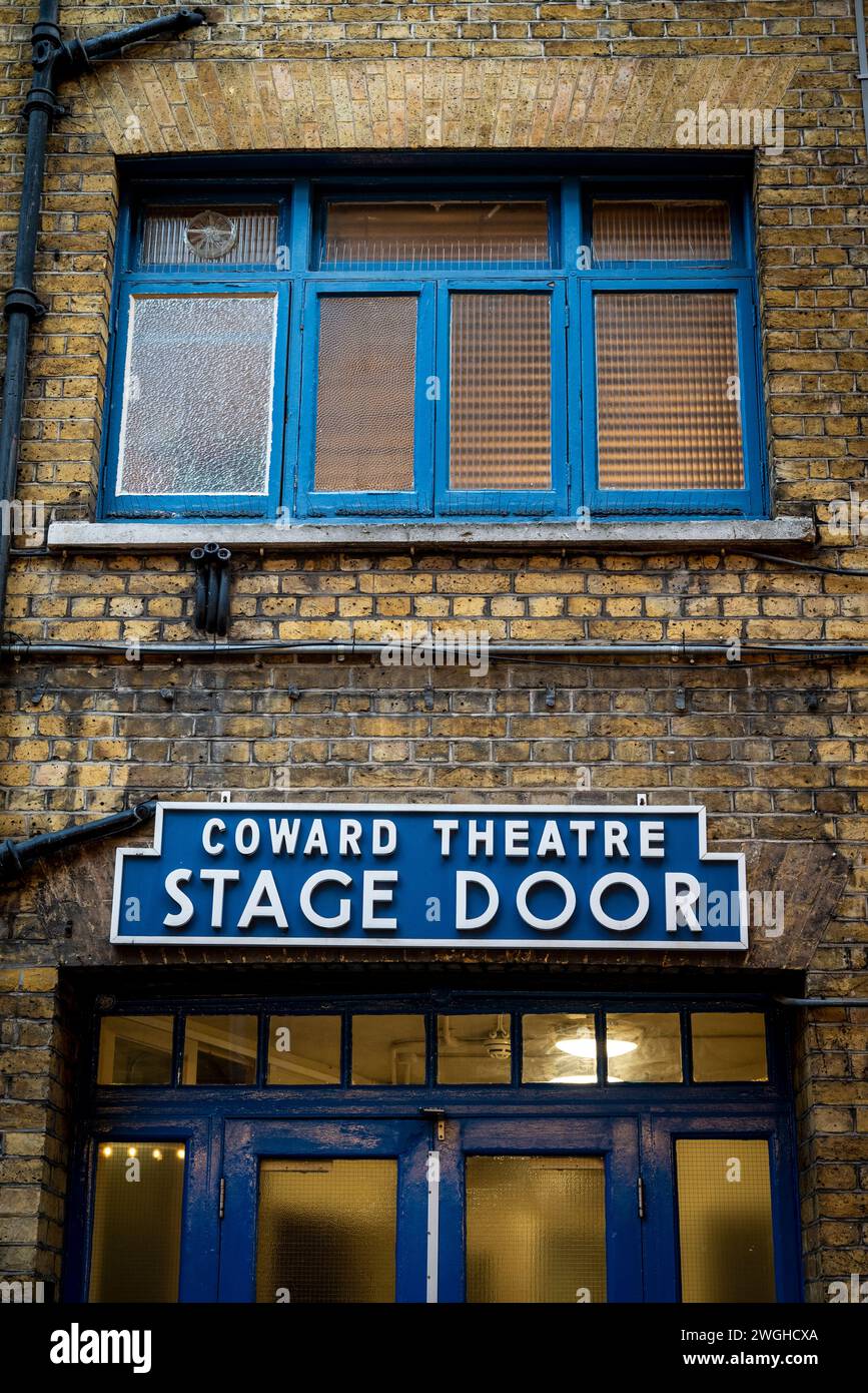 Coward Theatre Stage Door, London, England, UK Stock Photo
