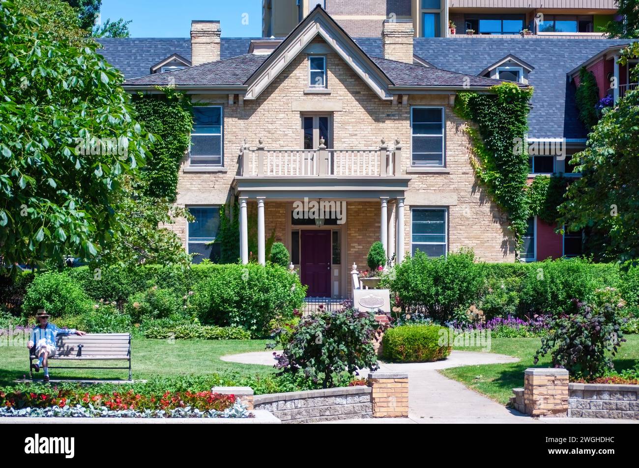 TORONTO, CANADA, Paul Kane Park. Colonial house facade. Heritage