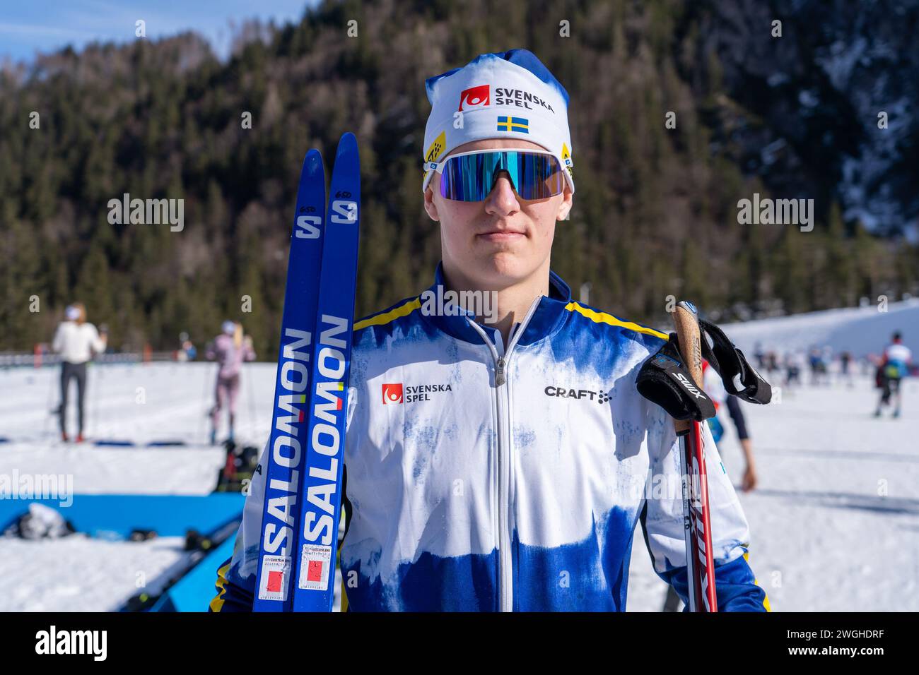 Planica, Slovenien. 04th Feb, 2024. 240204 Sveriges Elias Danielsson