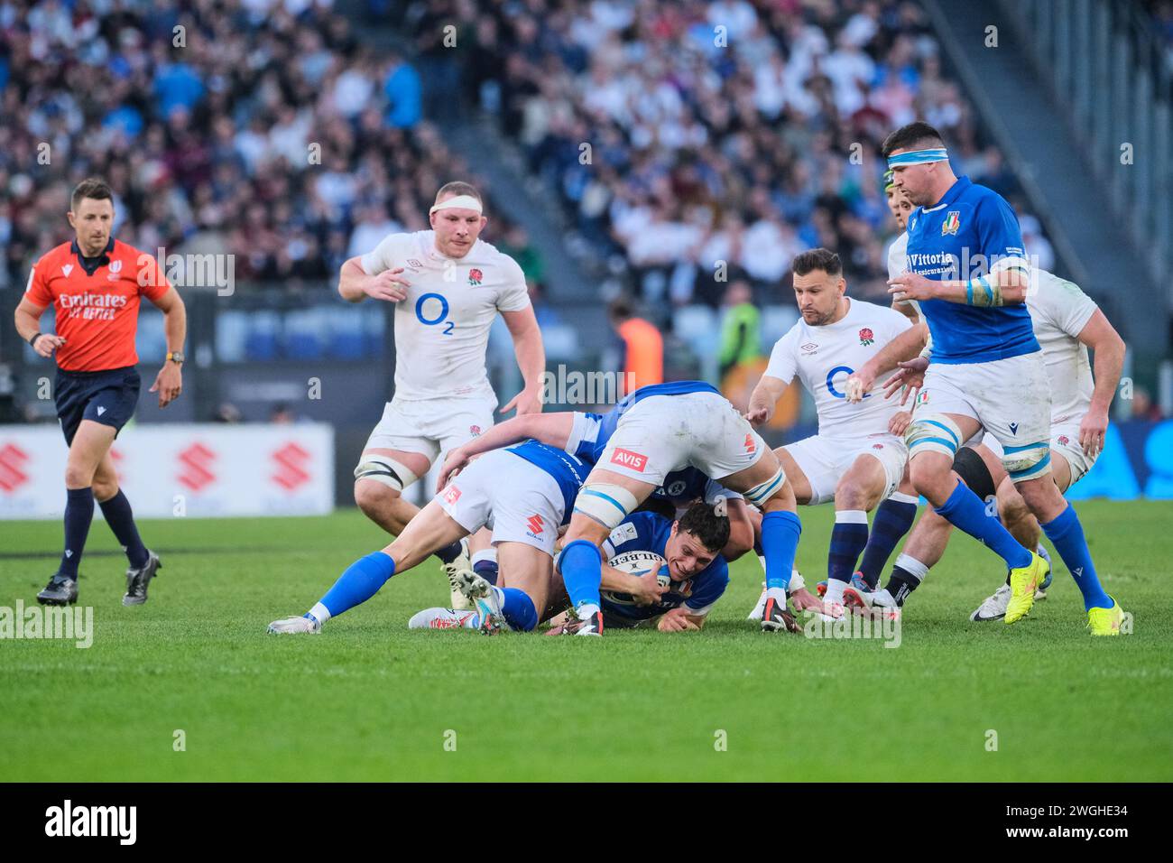 Paolo Garbisi of Italy in action during the Guinness Men's Six Nations ...