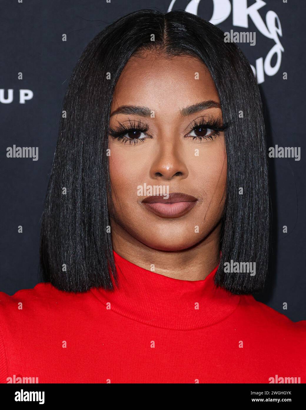 HOLLYWOOD, LOS ANGELES, CALIFORNIA, USA - FEBRUARY 04: Liyah Katana arrives at Universal Music Group's 2024 66th GRAMMY Awards After Party held at nya studios WEST on February 4, 2024 in Hollywood, Los Angeles, California, United States. (Photo by Xavier Collin/Image Press Agency) Stock Photo