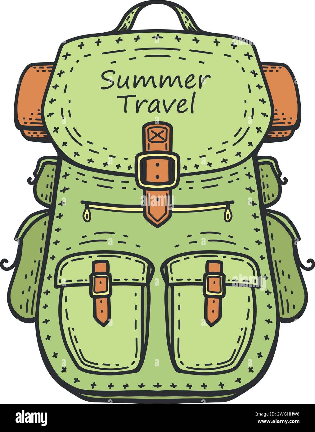 Camping backpack .Summer trip , vector Stock Vector Image & Art - Alamy