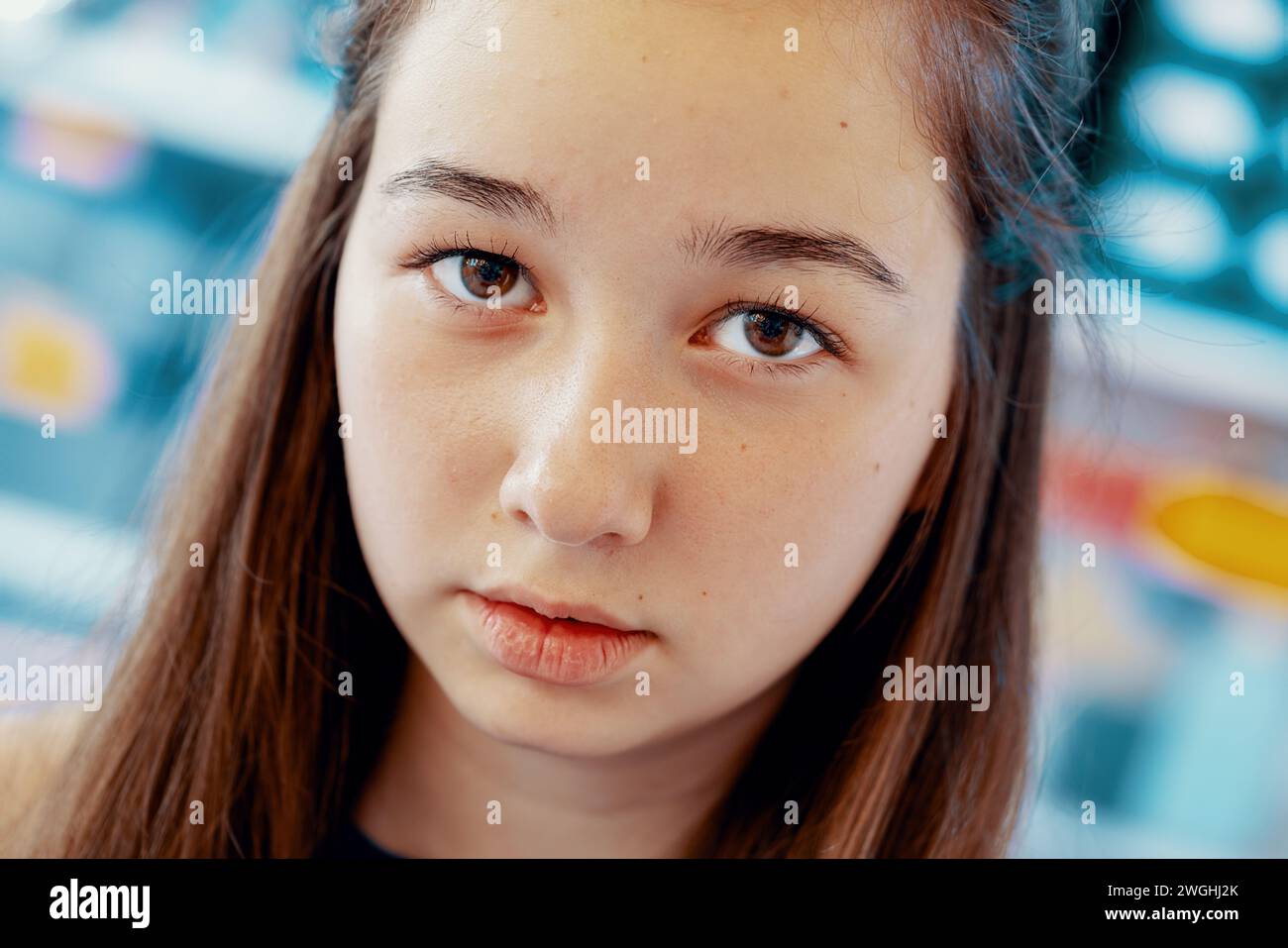 portrait of a teenage girl Stock Photo
