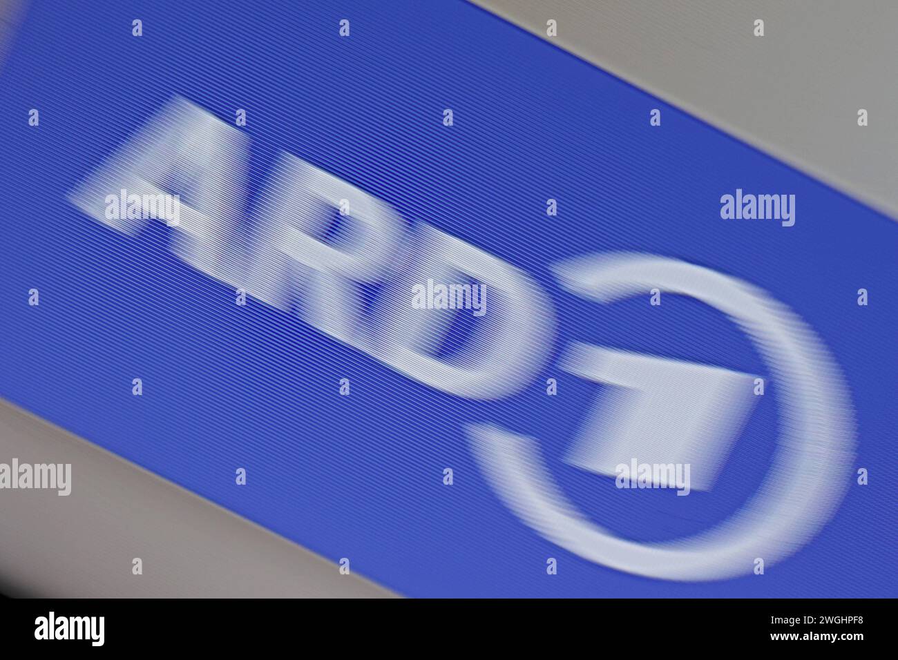 ARD App auf einem TV. TV App am 05.02.2024 in Siegen/Deutschland ...