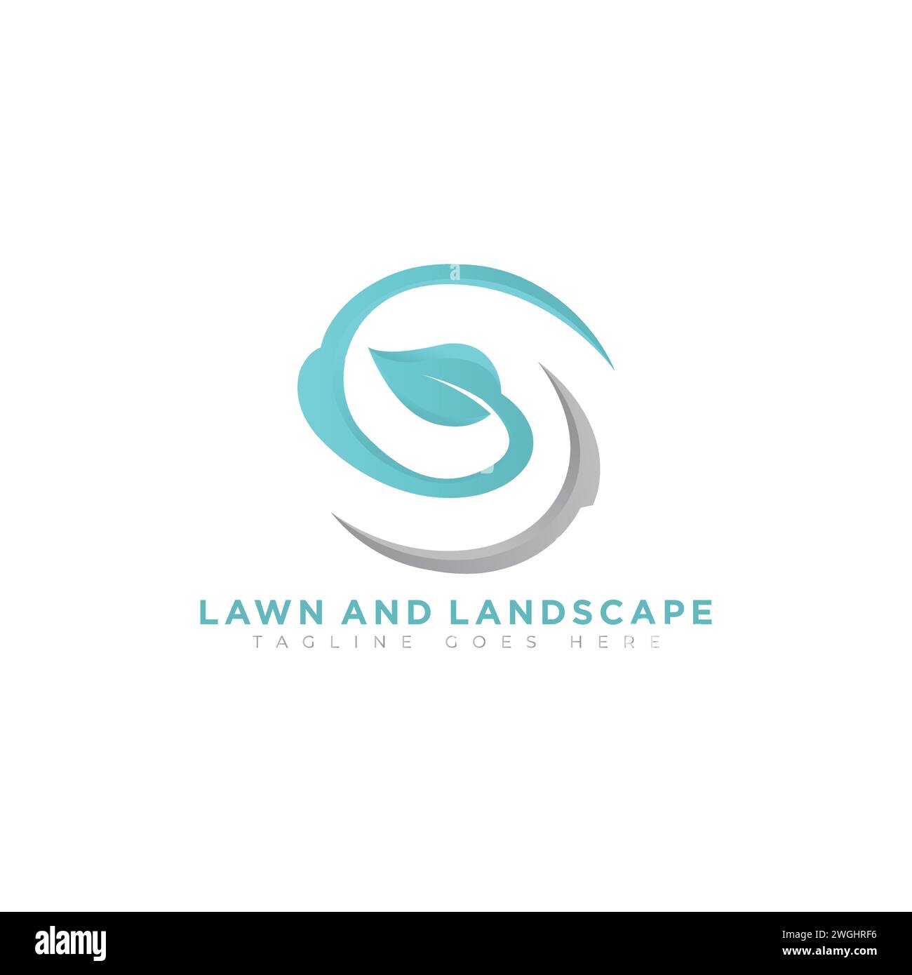 Letter S landscape logo for lawn or gardening business, organization or website logo vector. A clean creative modern elegant landscape logo in the sha Stock Vector