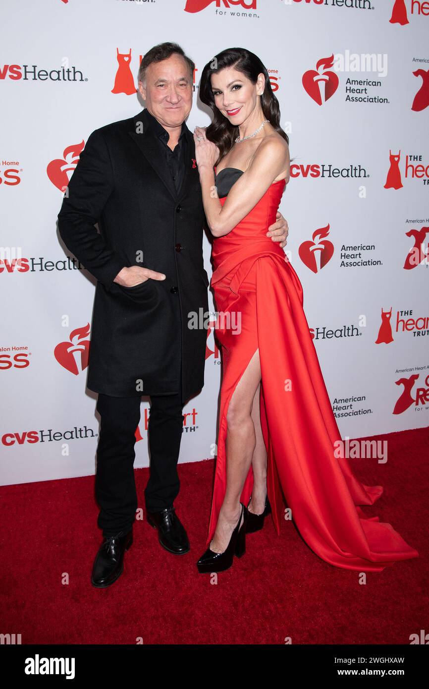 AHA Red Dress Collection 2024 Red Carpet Featuring: Heather Dubrow, Terry  Dubrow Where: New York, New York, United States When: 31 Jan 2024 Credit:  Janet Mayer/INSTARimages.com Stock Photo - Alamy