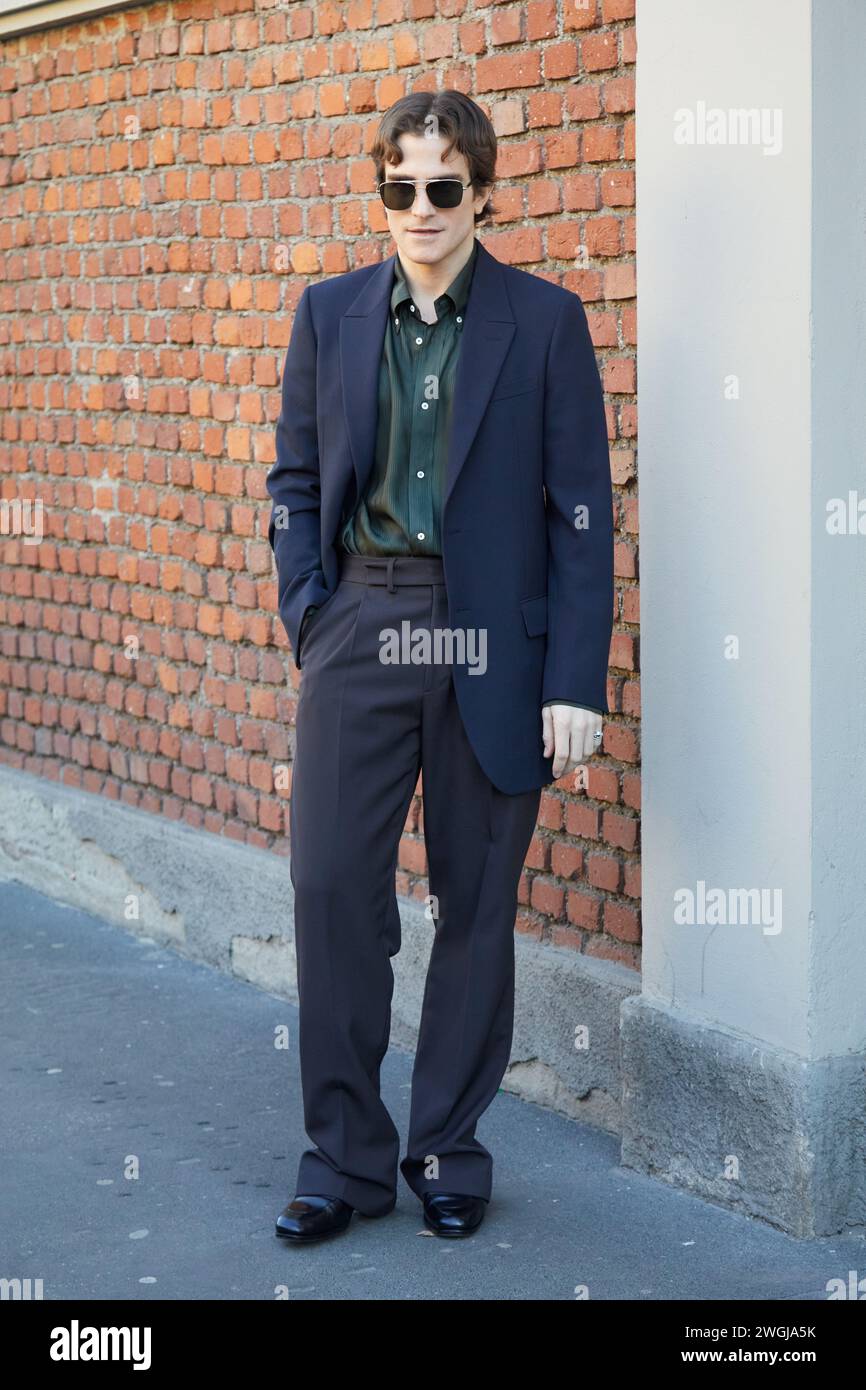 MILAN, ITALY JANUARY 13, 2024 Carlo Sestini before Fendi fashion