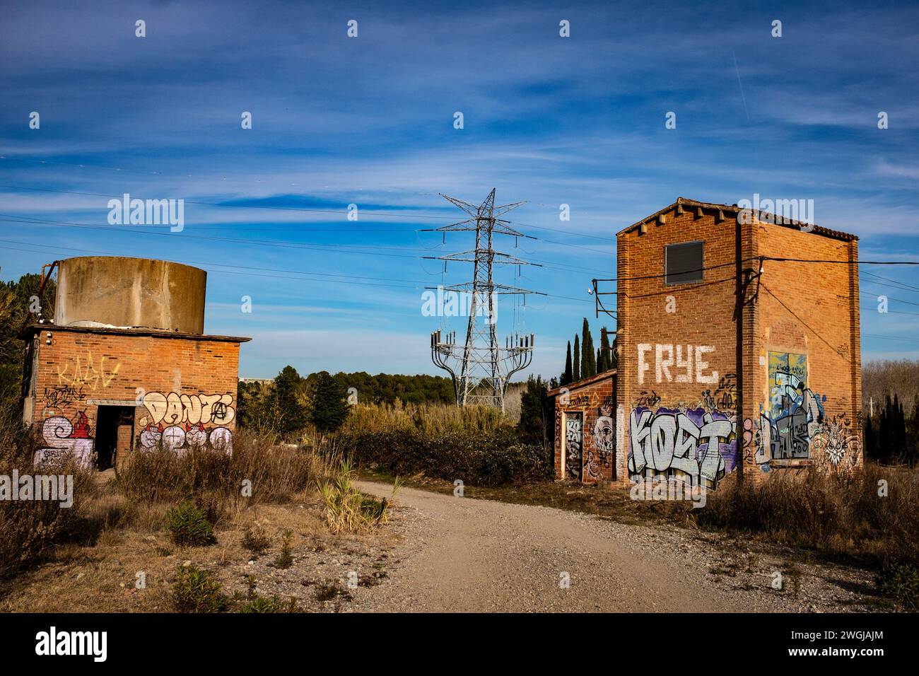 Industrial wasteland, Spain Stock Photo