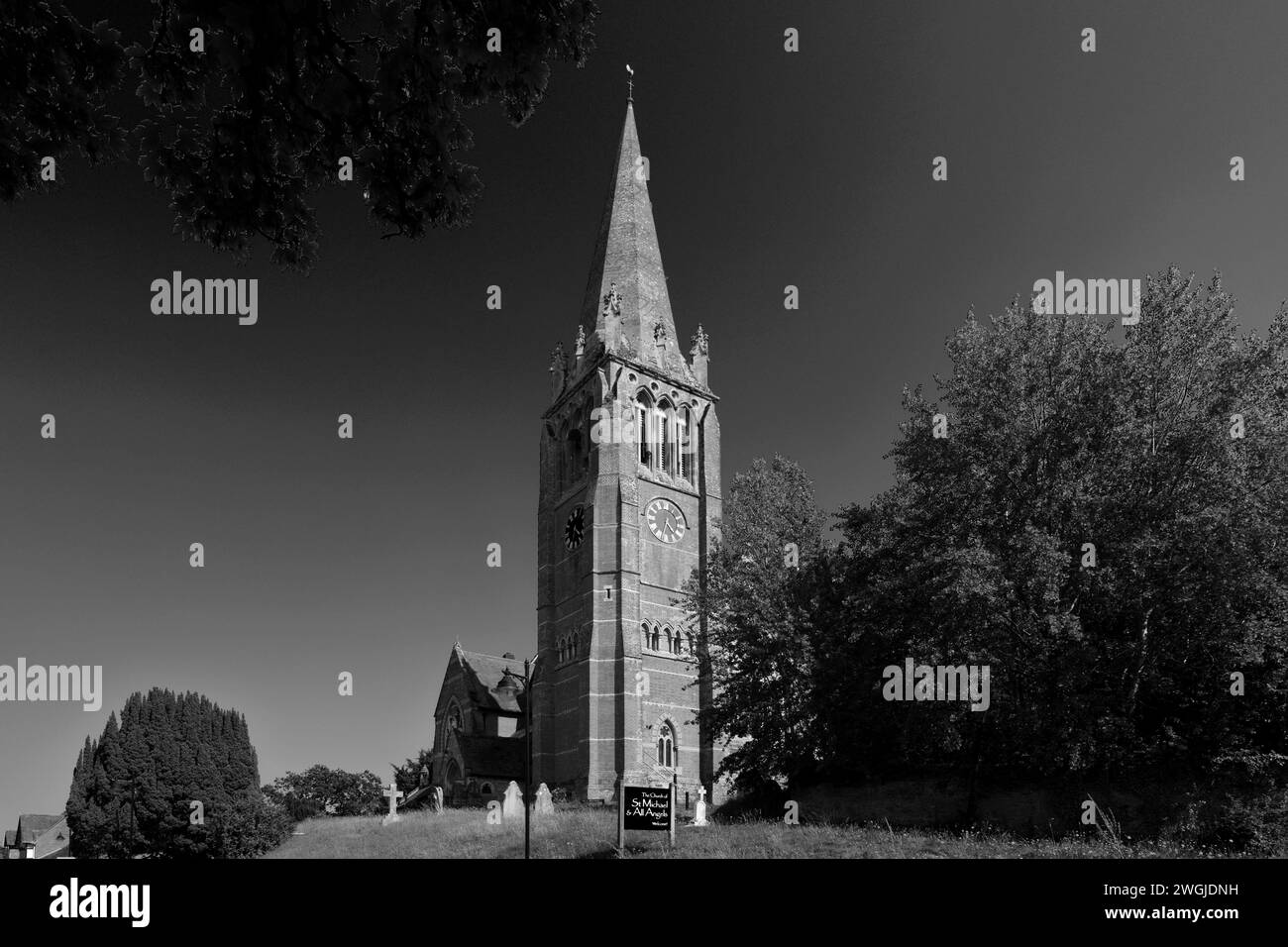 St Michael and All Angles parish church, Lyndhurst town; New Forest