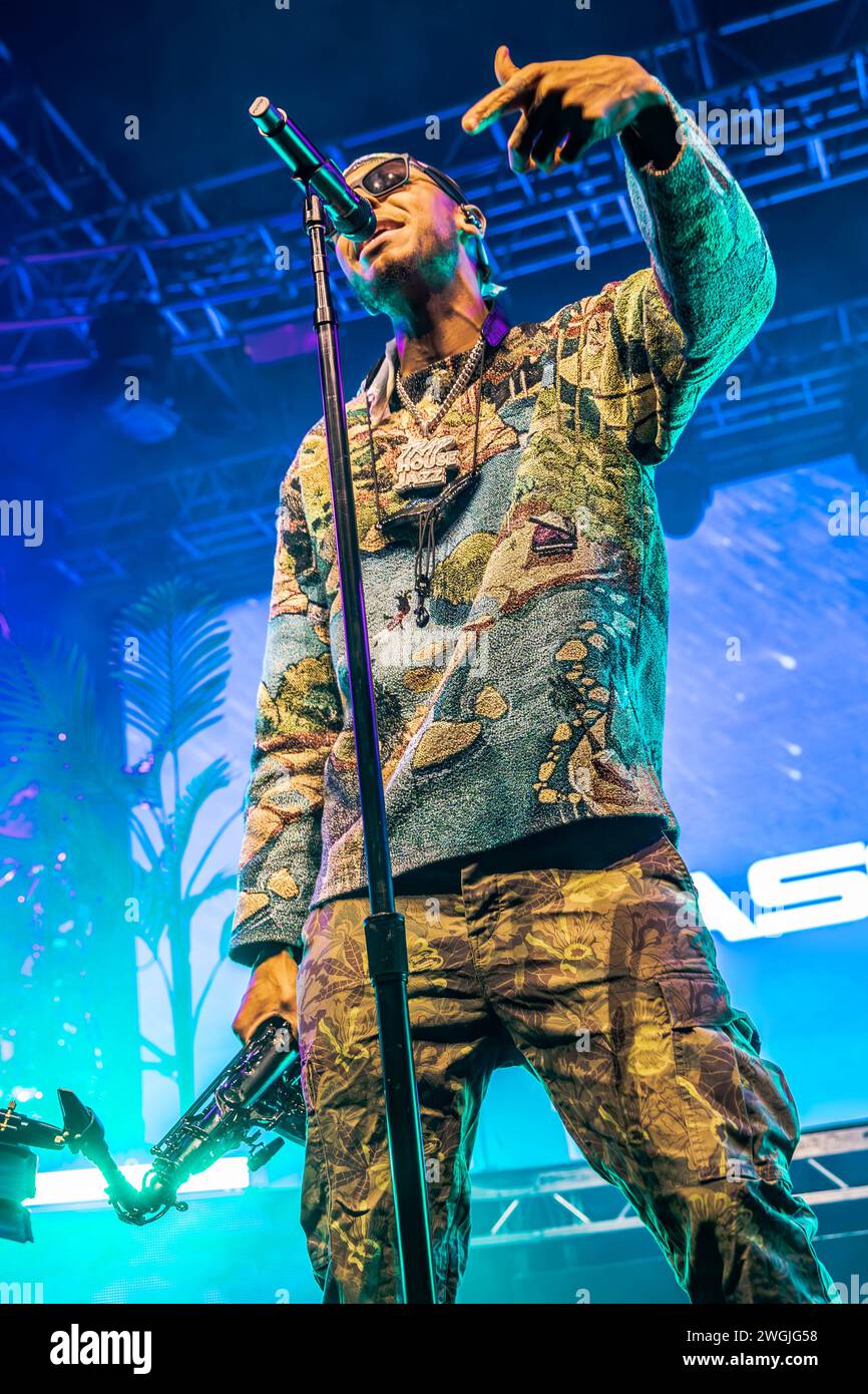 Milan Italy. 04th Feb 2024. The JamaicanAmerican musician Micah Davis