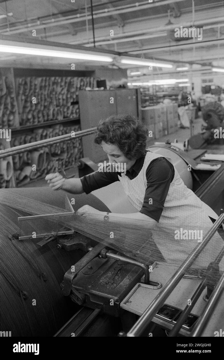 Cotton industry factory Black and White Stock Photos Images Alamy