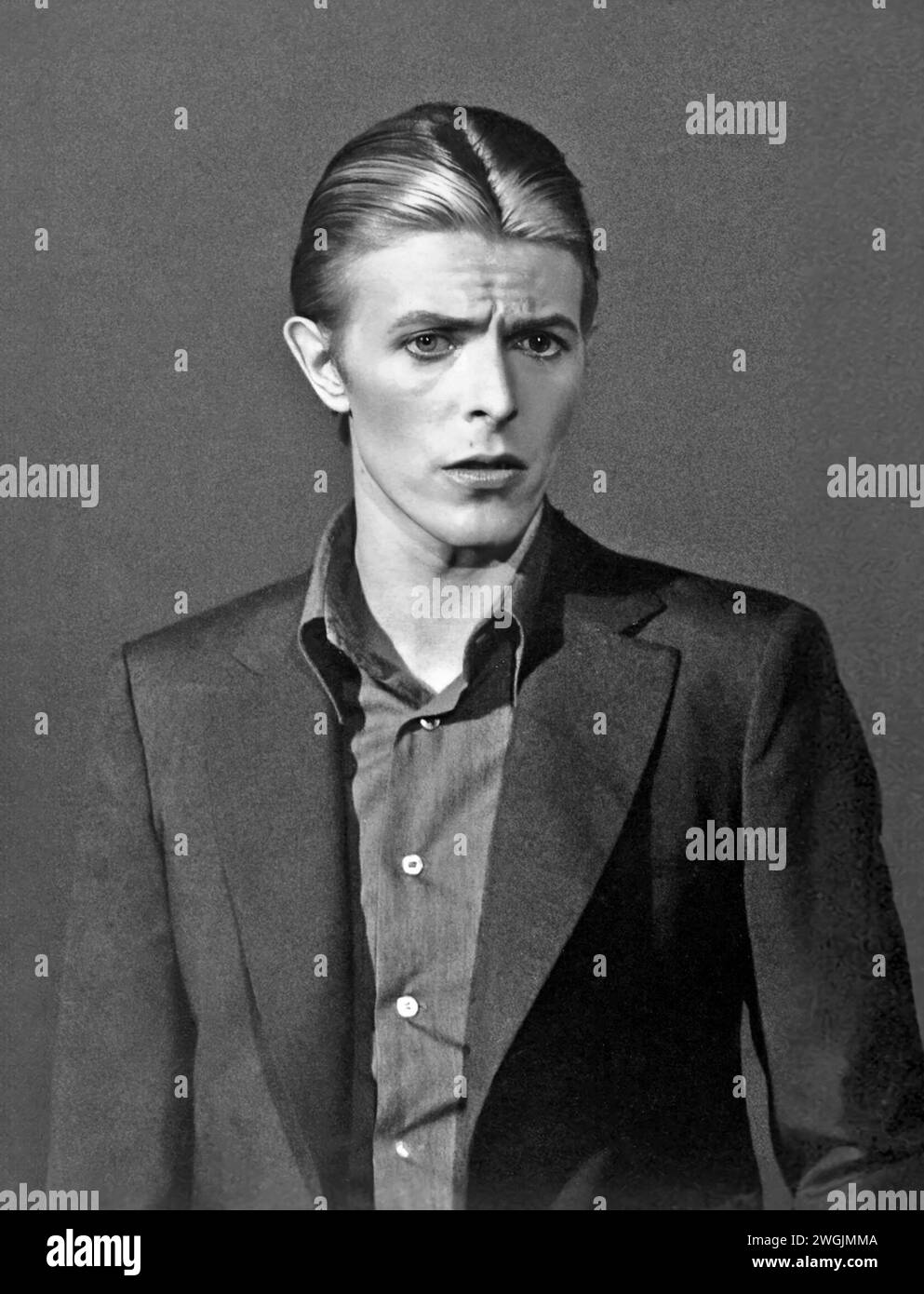 David Bowie. Portrait of the English singer and musician, David Robert Jones (1947-2016) on the Cher variety show in 1975 Stock Photo