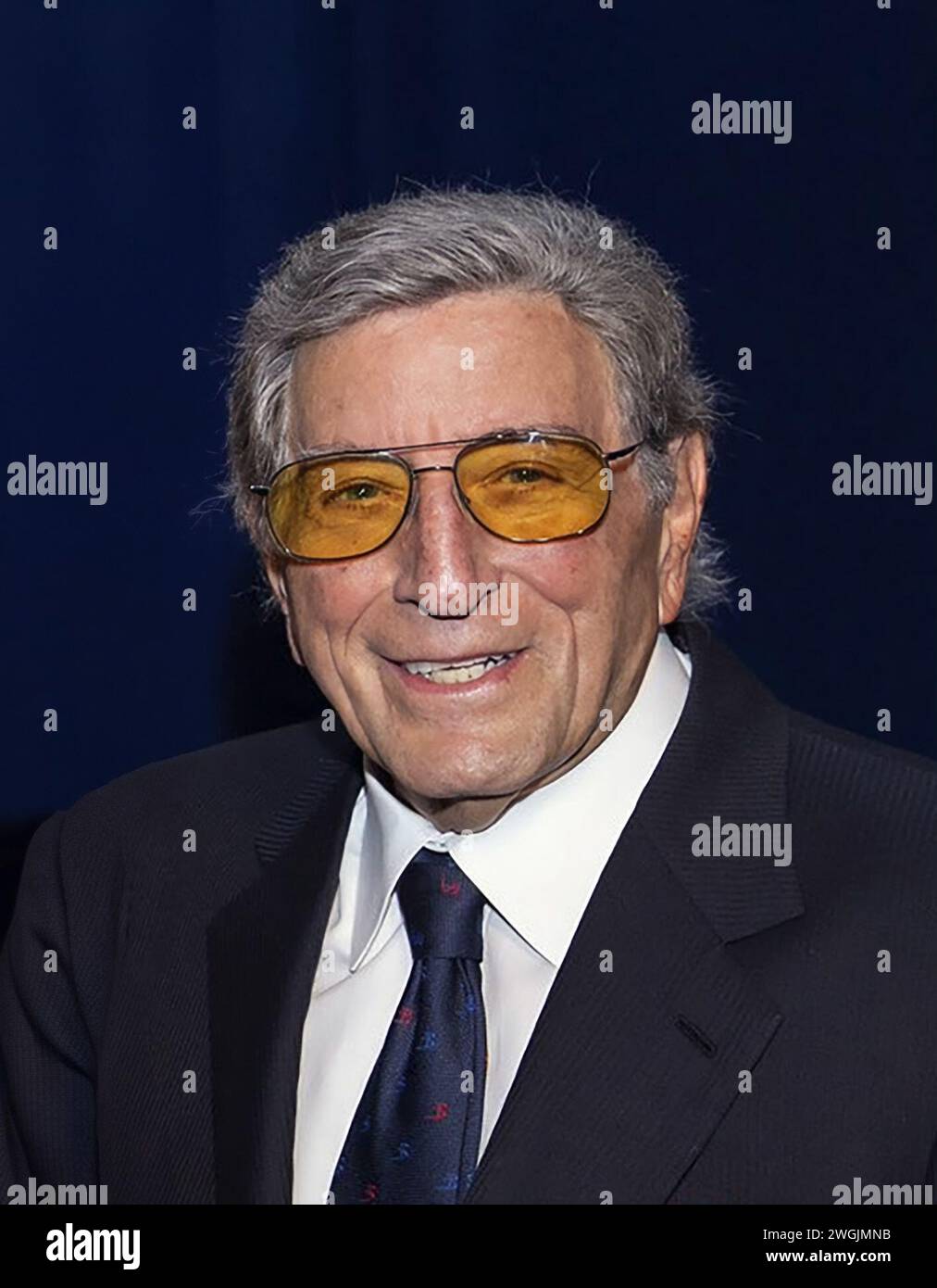 Tony Bennett. Portrait of the American singer, Anthony Dominick Benedetto (1926-2023) Stock Photo