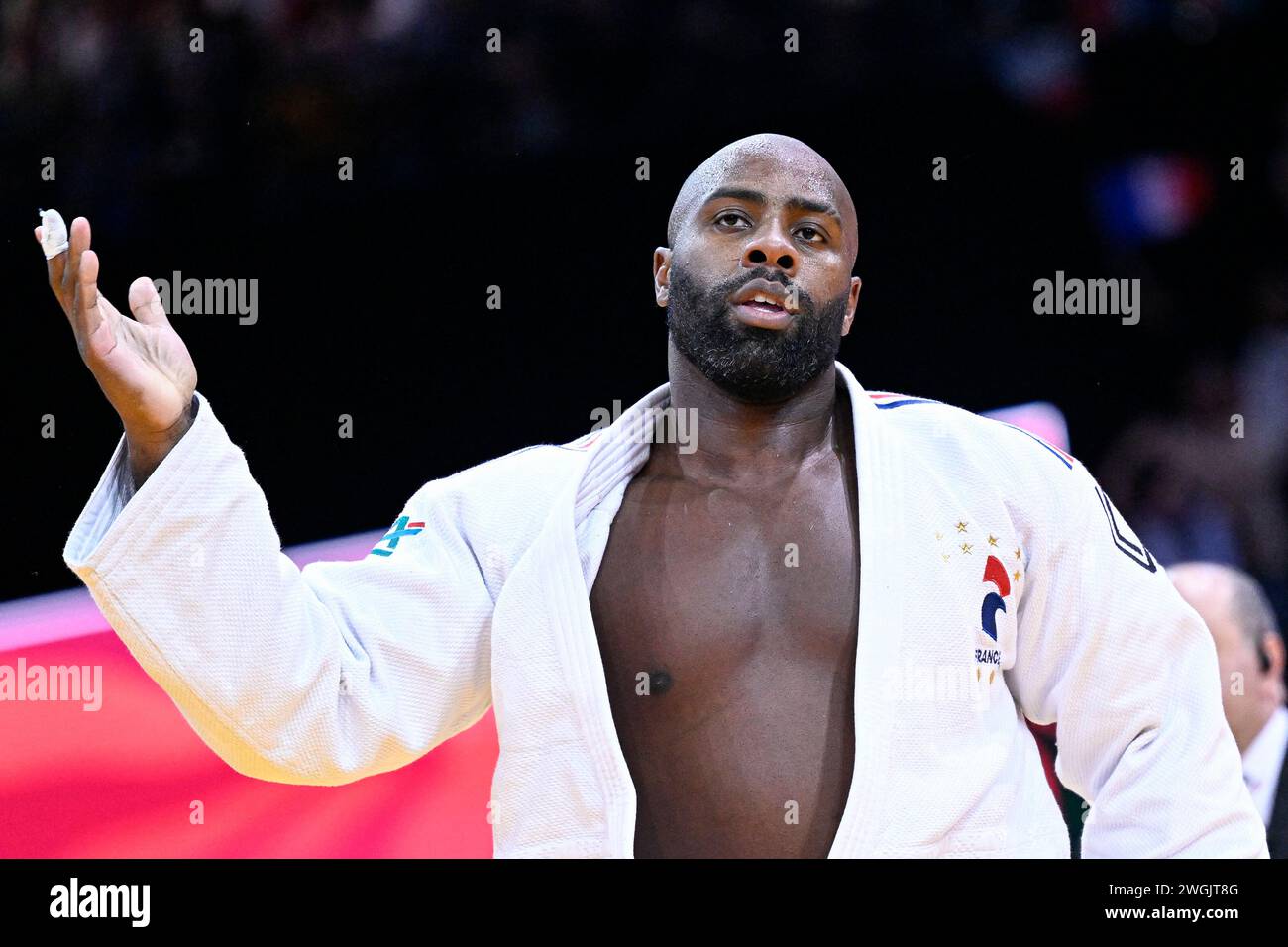 Teddy Riner during the Paris Grand Slam 2024 IJF World Judo Tour event