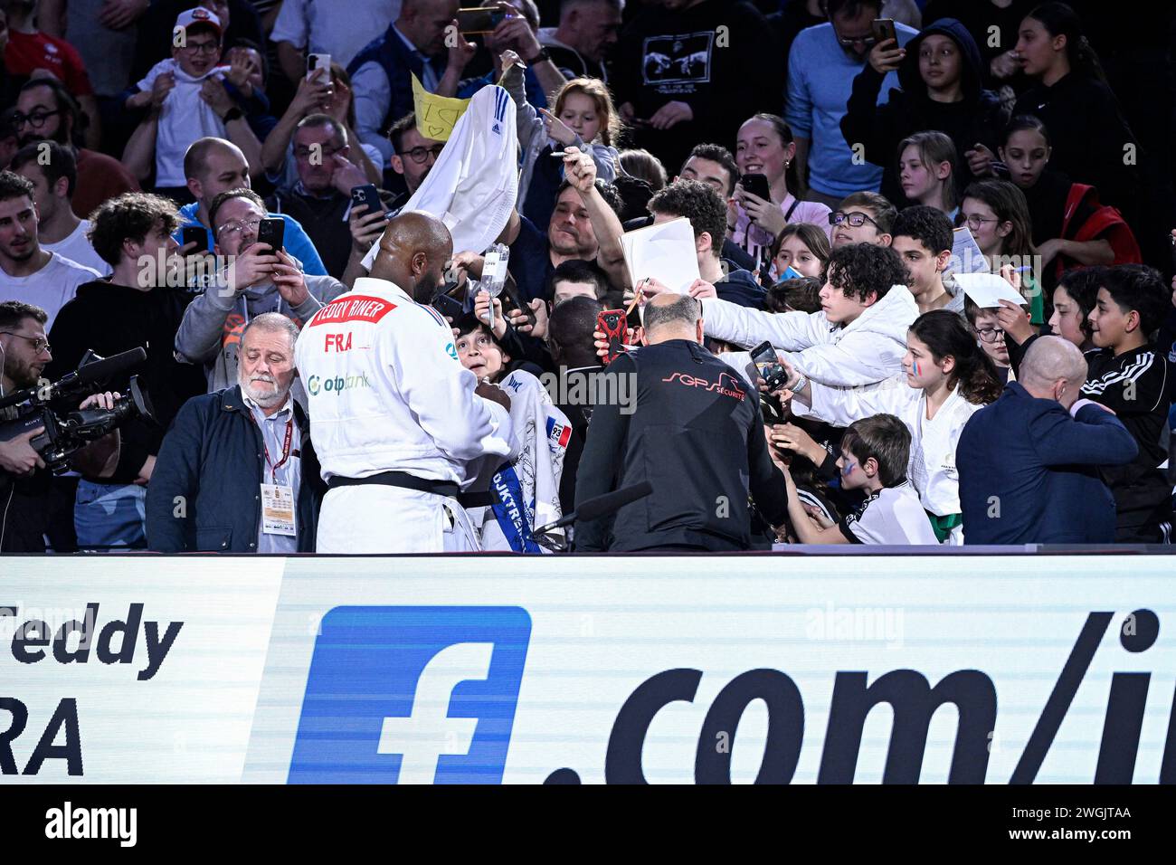 Teddy Riner during the Paris Grand Slam 2024 IJF World Judo Tour event
