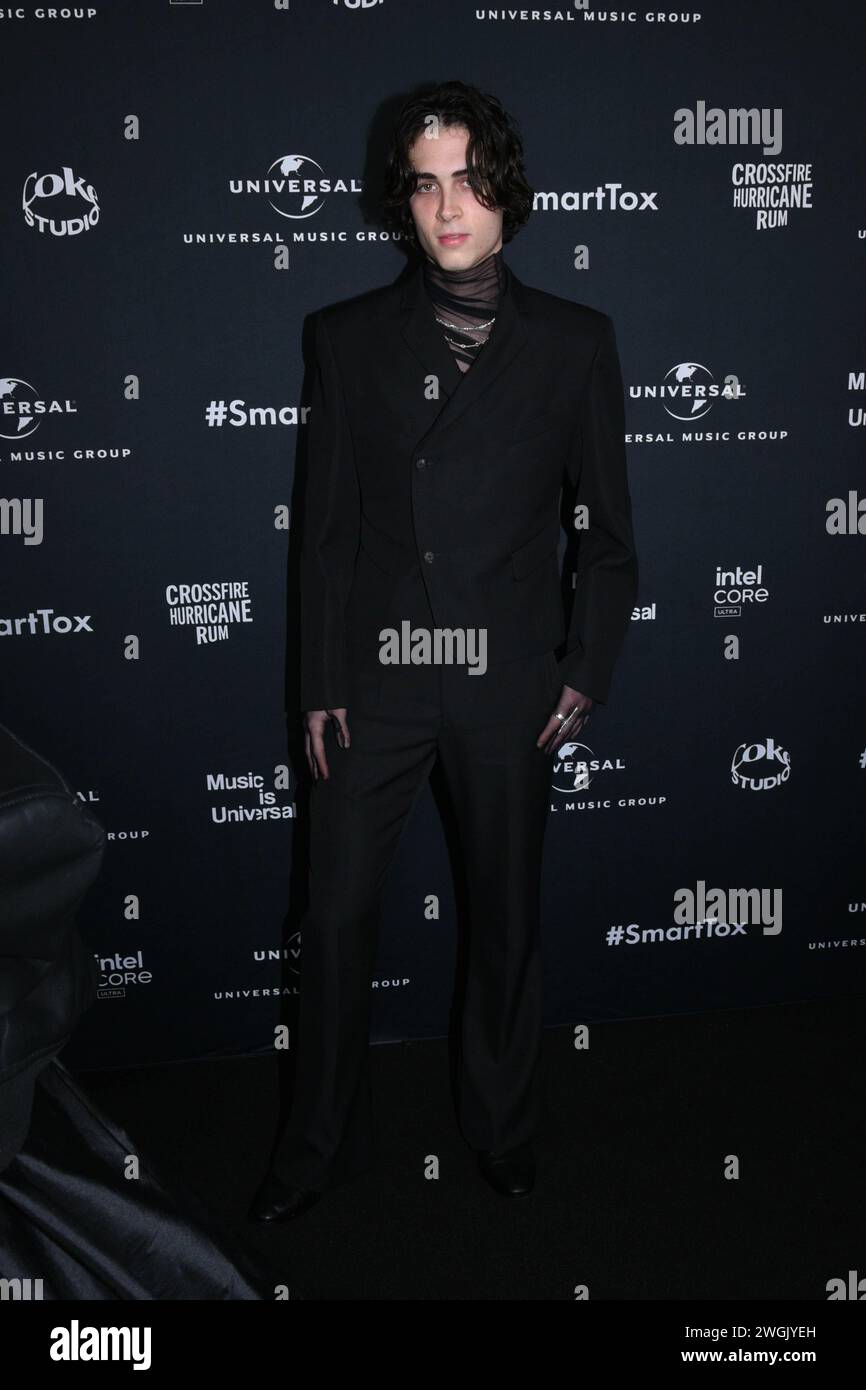 Los Angeles, USA. 05th Feb, 2024. Aidan Bissett attends Universal Music