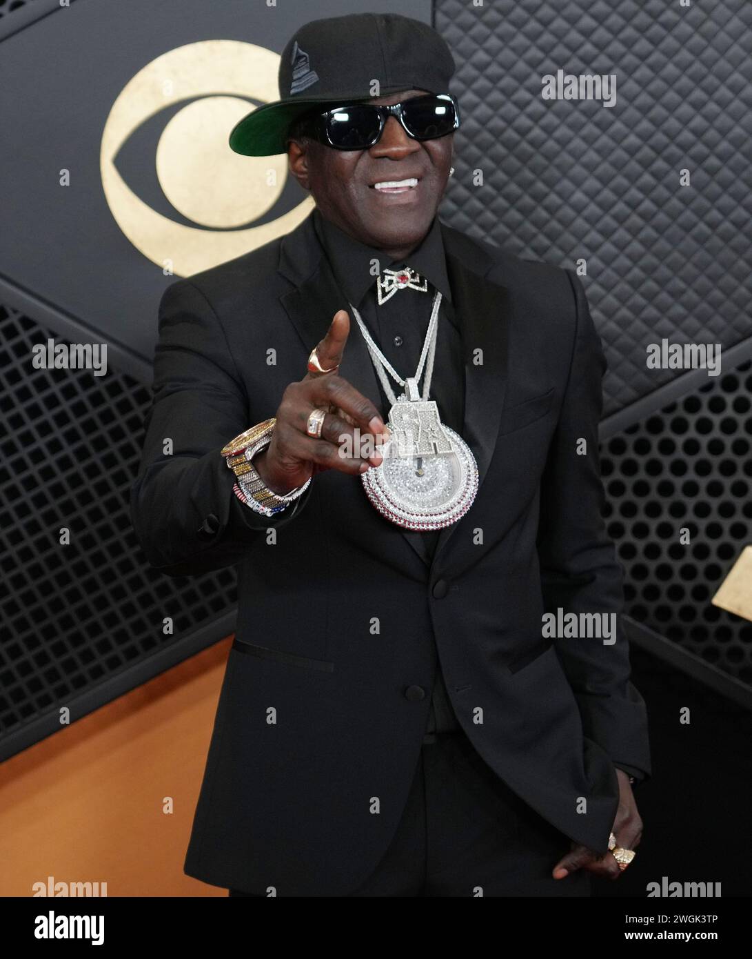 Los Angeles, USA. 04th Feb, 2024. Flavor Flav arrives at the 66th